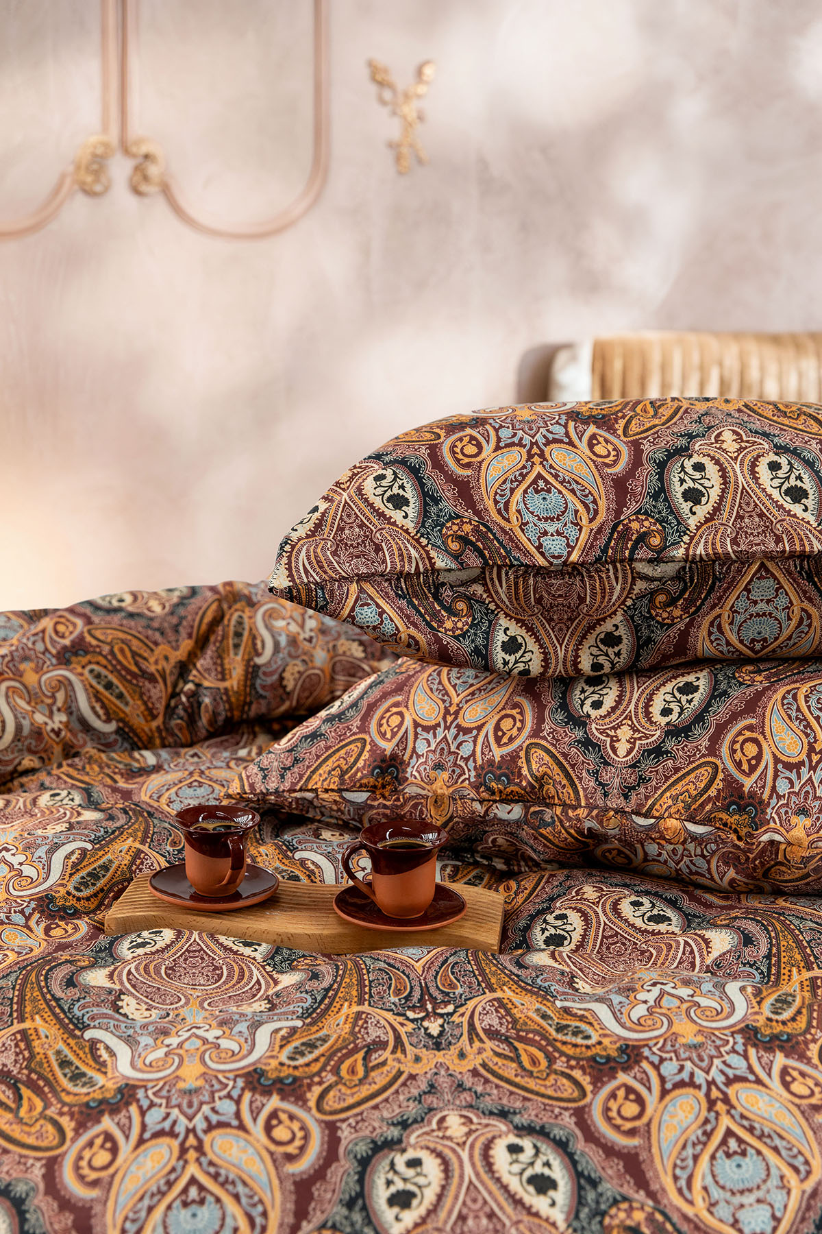 Bellora Premium %100 Pamuk Saten Çift Kişilik Nevresim Takımı - Kiremit Bellora Premium %100 Pamuk Saten Çift Kişilik Nevresim Takımı - Kiremit