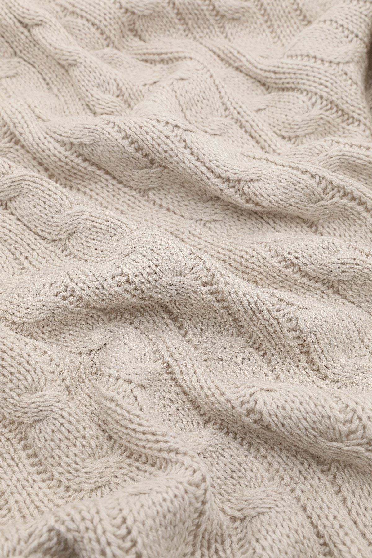 Biocotton Triko Ponponlu Tv Battaniyesi - Bej Biocotton Triko Ponponlu Tv Battaniyesi - Bej