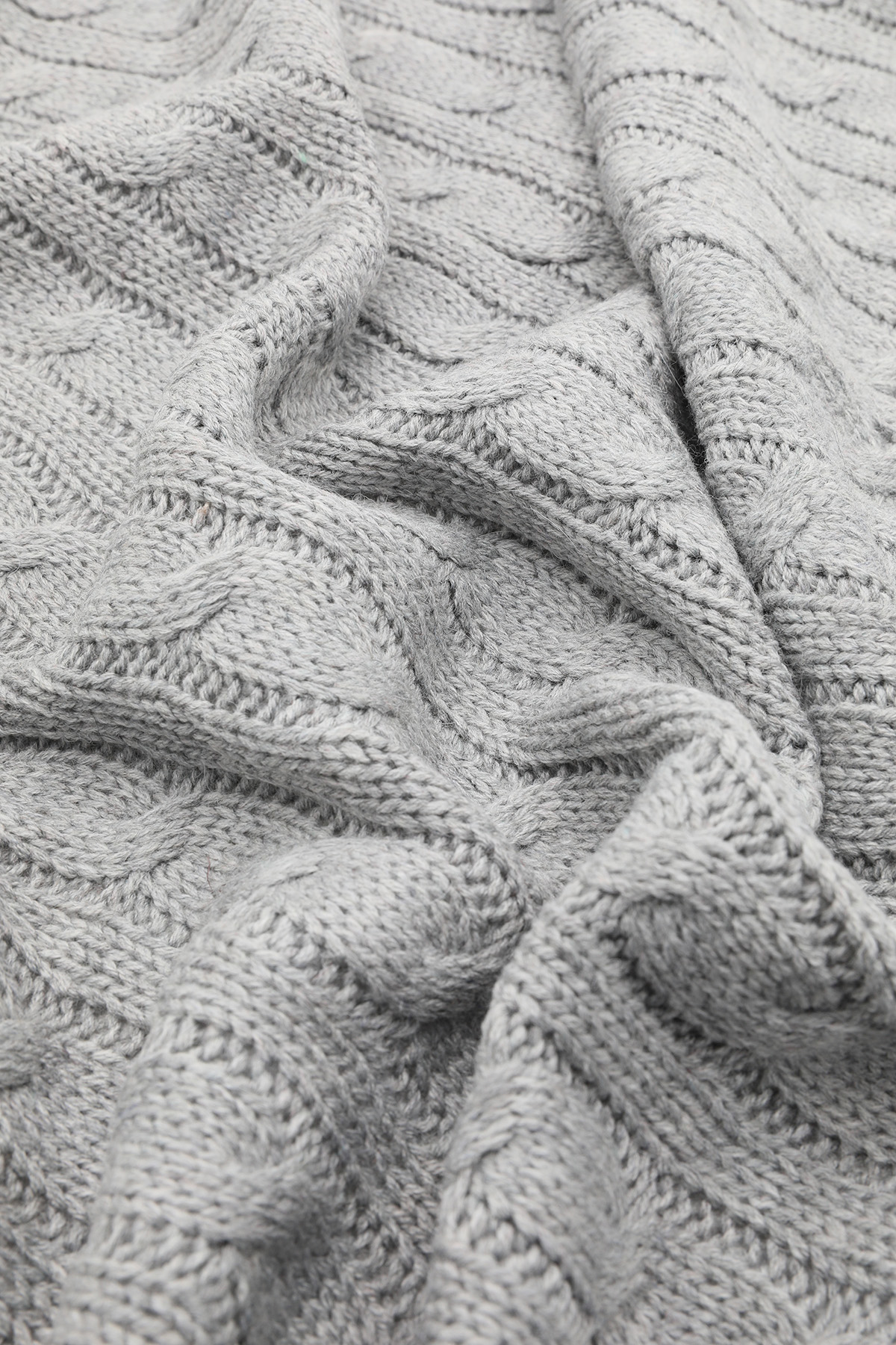 Biocotton Triko Ponponlu Tv Battaniyesi - Gri Biocotton Triko Ponponlu Tv Battaniyesi - Gri