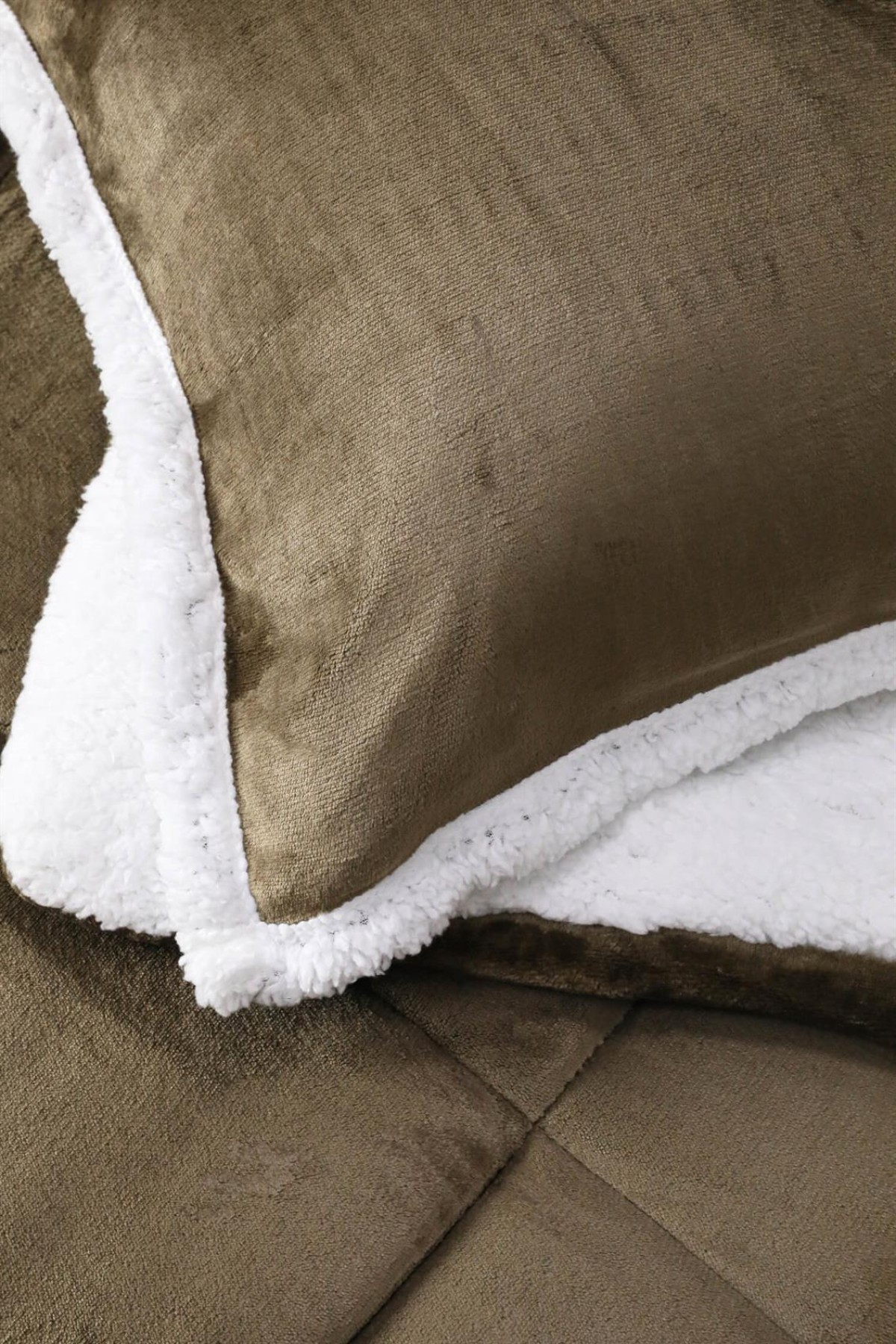Comforter Tek Kişilik Battaniye Seti - Haki