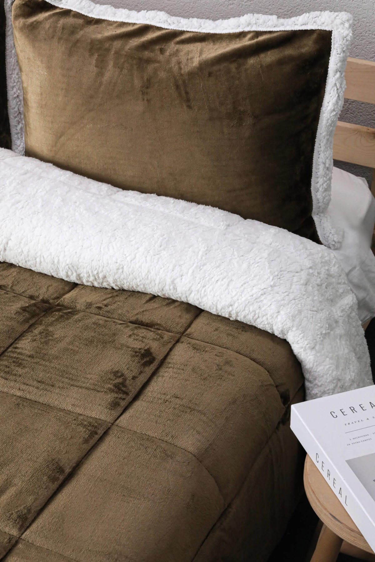Comforter Tek Kişilik Battaniye Seti - Kahverengi