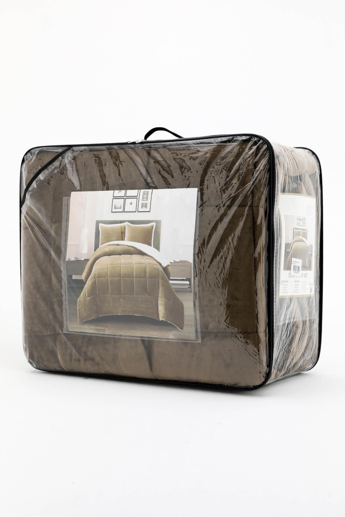 Comforter Tek Kişilik Battaniye Seti - Kahverengi
