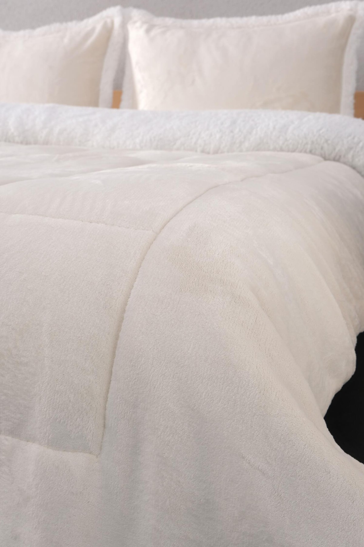 Comforter Tek Kişilik Battaniye Seti - Krem