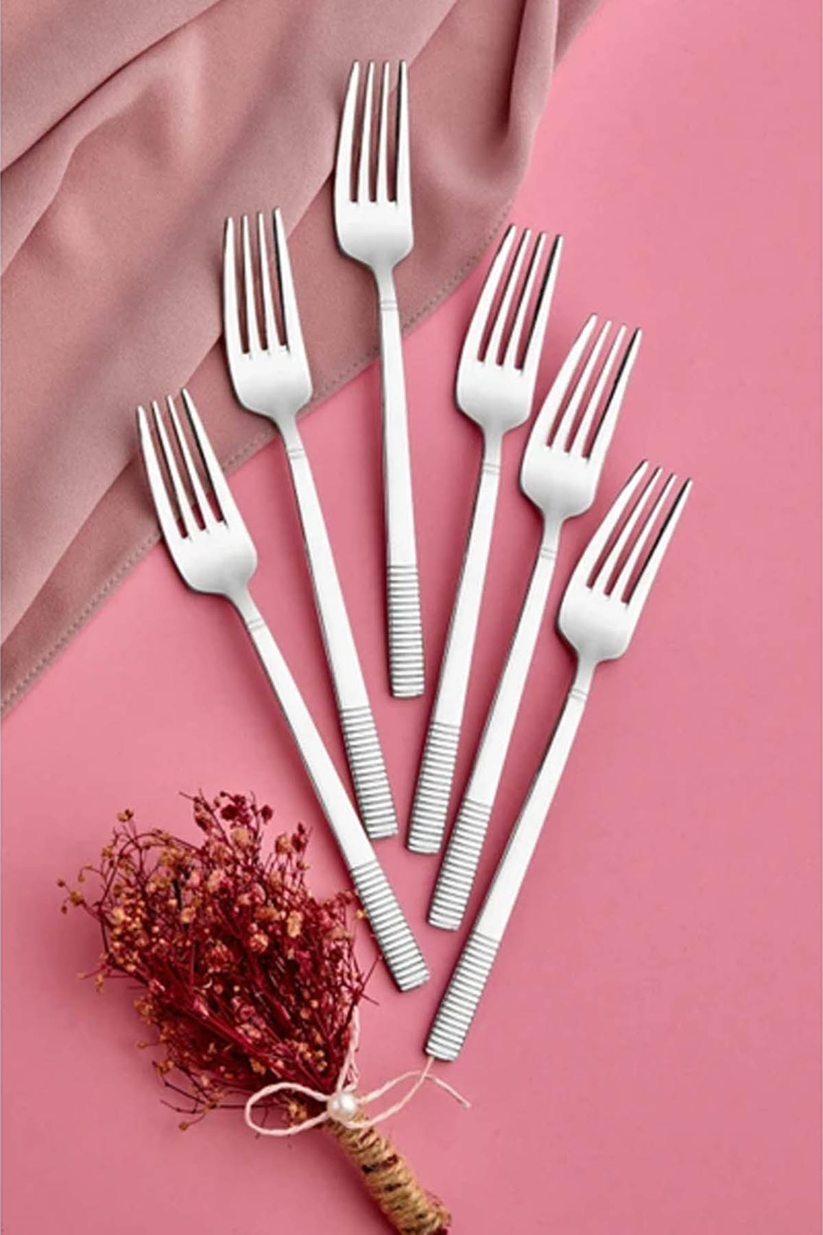 Cooker CKR-HYBYC Heybeli 6 Lı Yemek Çatalı