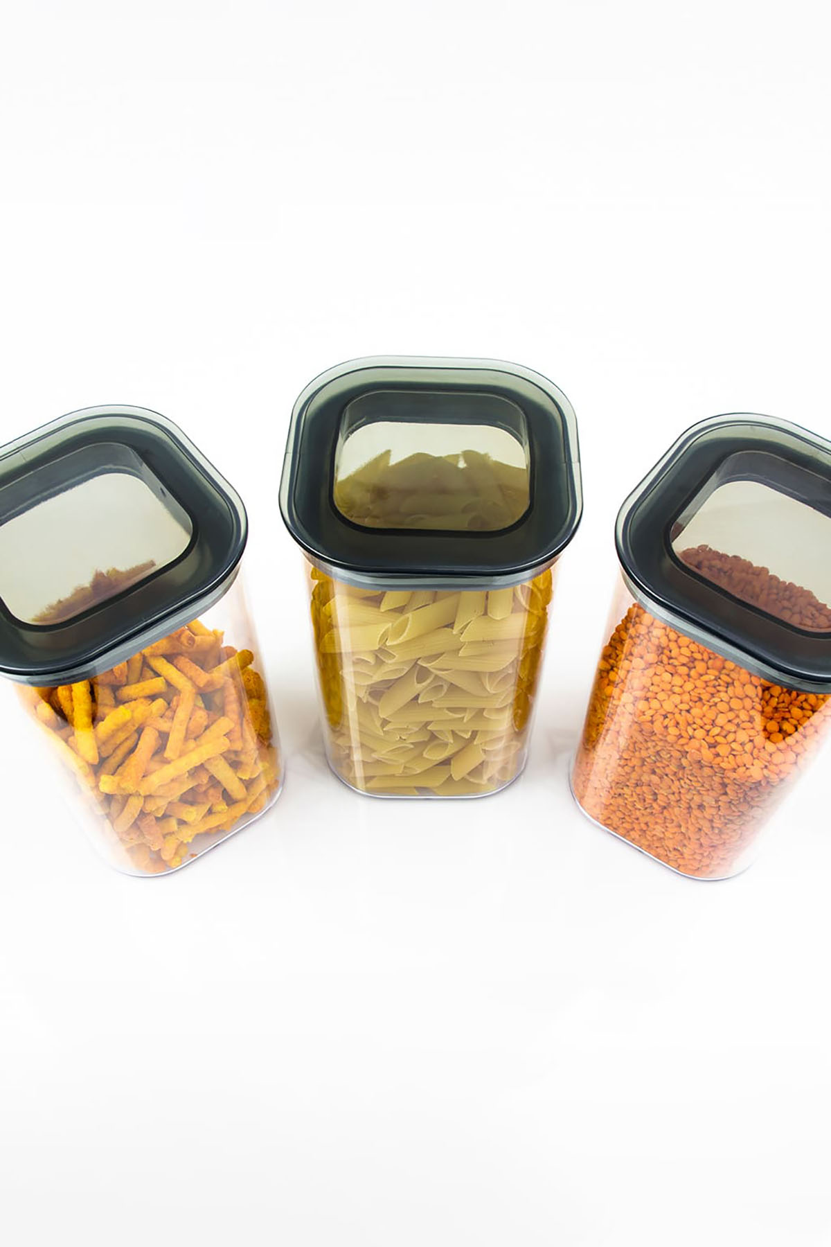 DecoBella 3'lü 1.1 L Kare Erzak Kabı Seti 50875 - Şeffaf DecoBella 3'lü 1.1 L Kare Erzak Kabı Seti 50875 - Şeffaf