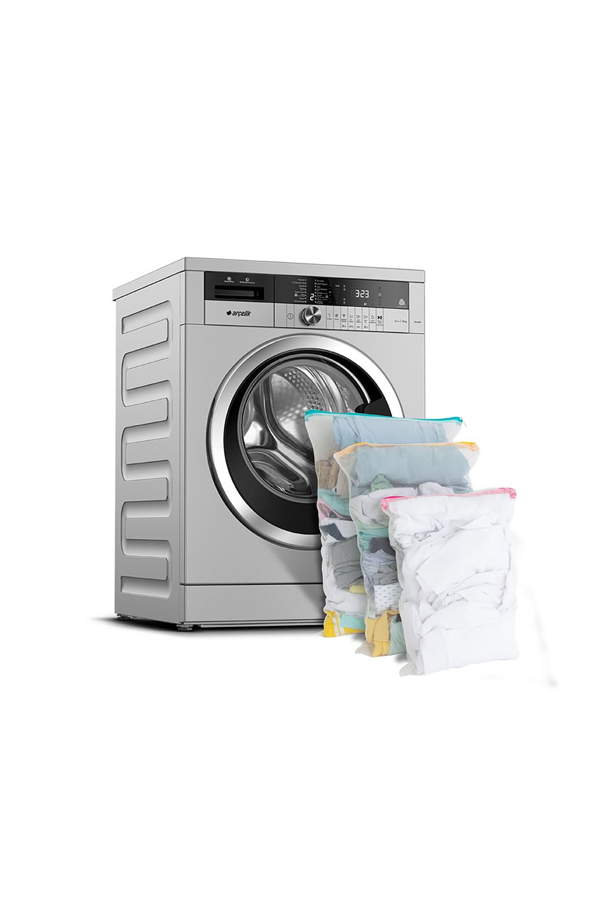 DecoBella 3'lü Fermuarlı Çamaşır Filesi 90515 - Renkli DecoBella 3'lü Fermuarlı Çamaşır Filesi 90515 - Renkli