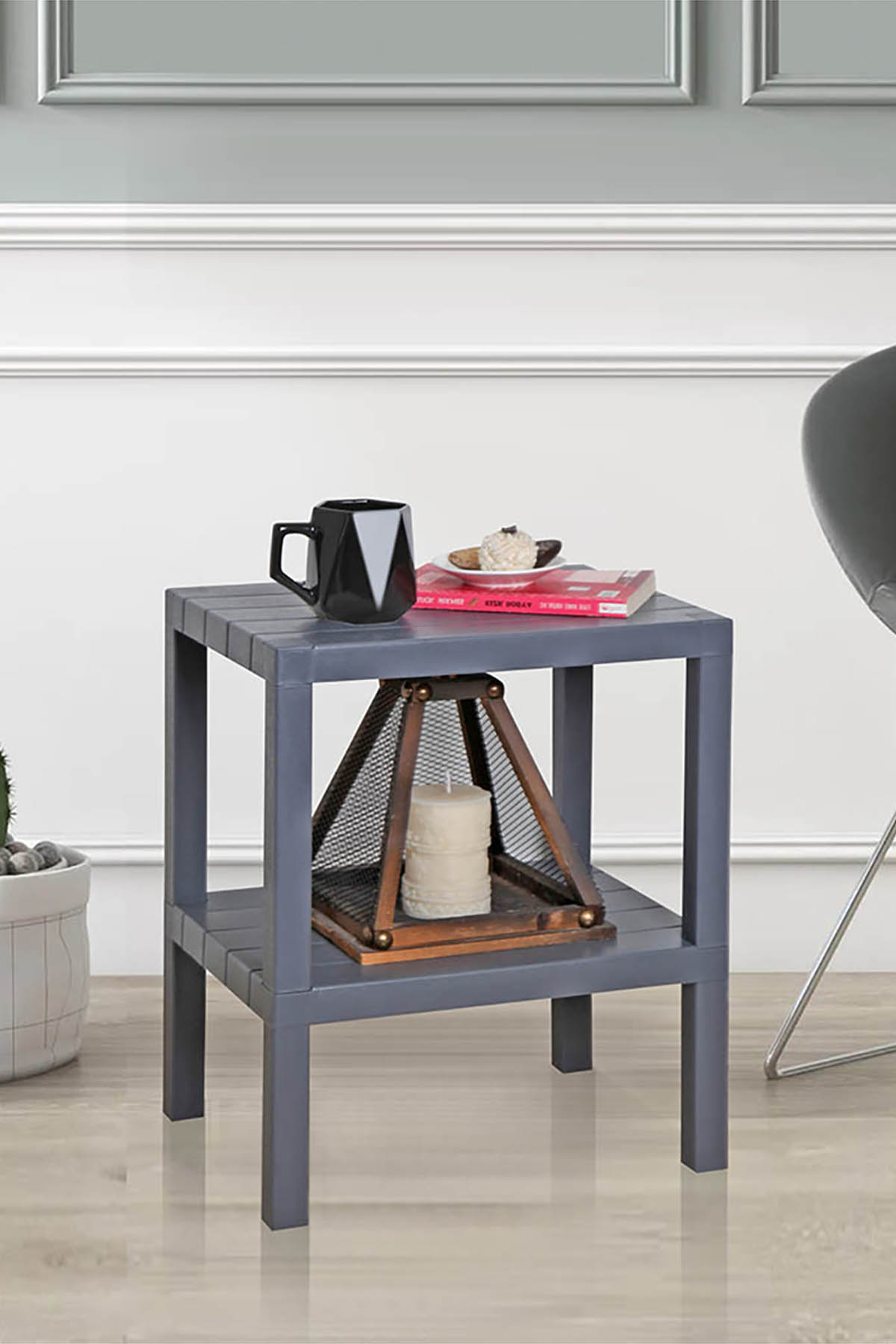 DecoBella Antrasit 2'li Modüler Raf 81504 - Antrasit DecoBella Antrasit 2'li Modüler Raf 81504 - Antrasit