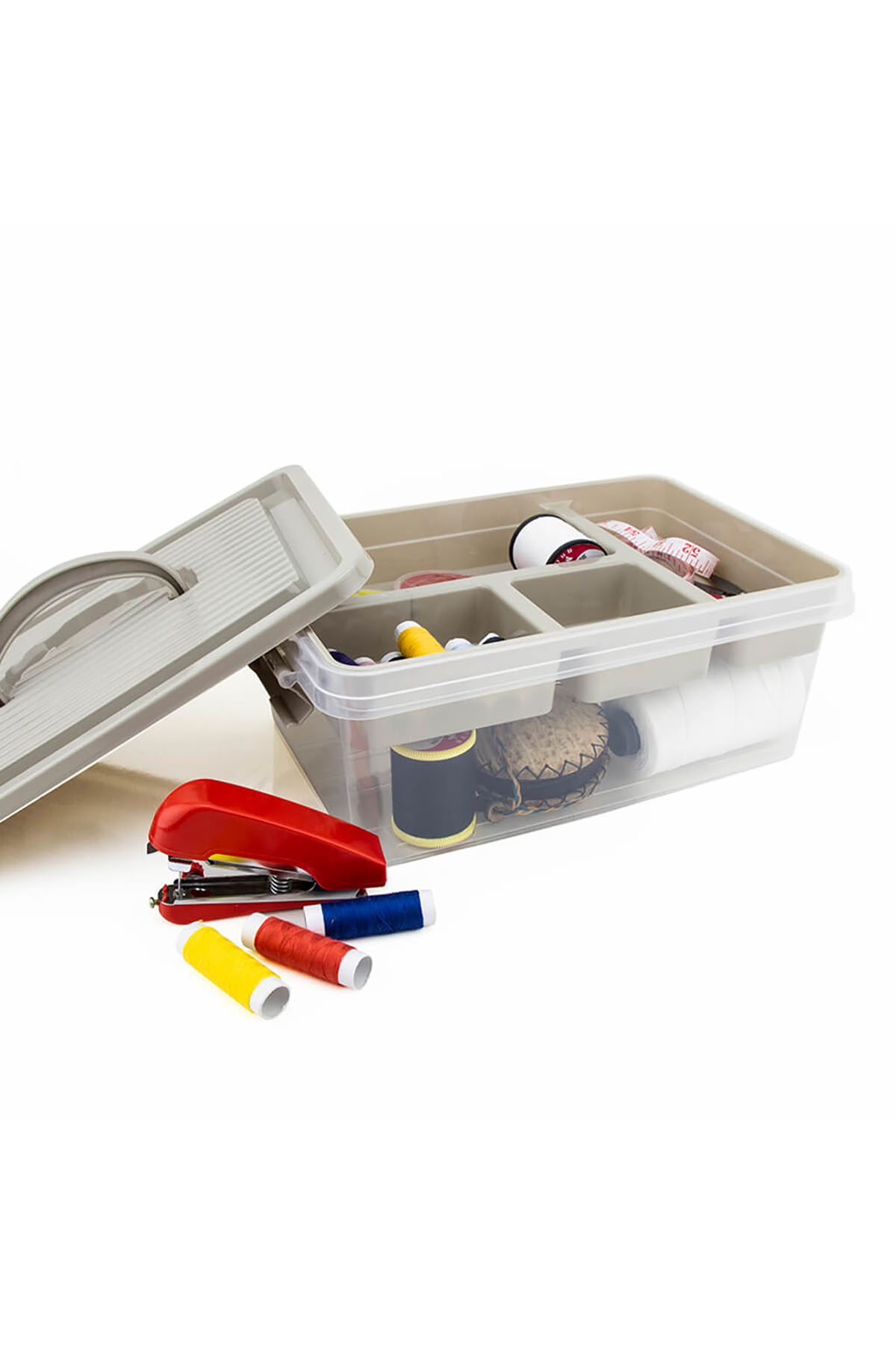 DecoBella Çok Amaçlı Düzenleyici Kutusu 50843 - Şeffaf DecoBella Çok Amaçlı Düzenleyici Kutusu 50843 - Şeffaf