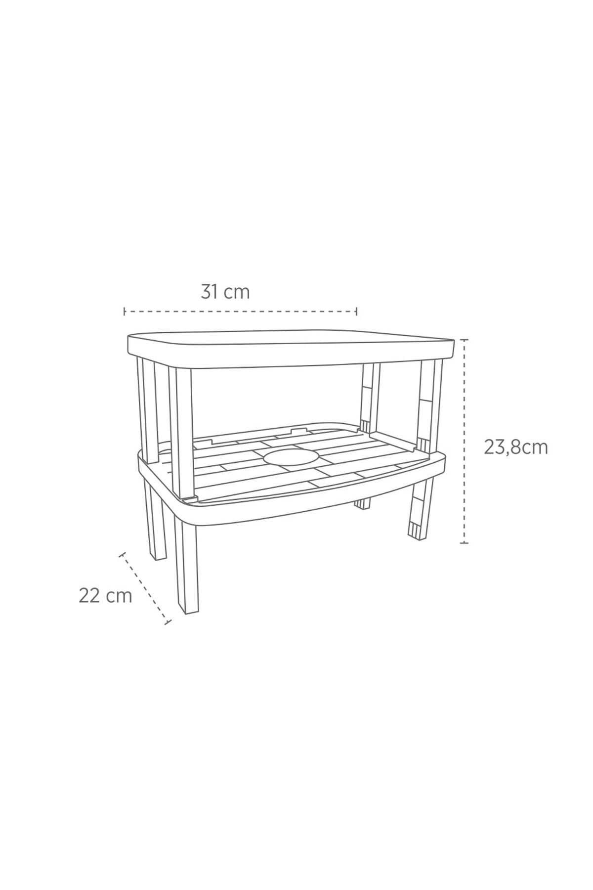 DecoBella Dolap İçi Çok Katlı Raf 50806 - Beyaz DecoBella Dolap İçi Çok Katlı Raf 50806 - Beyaz