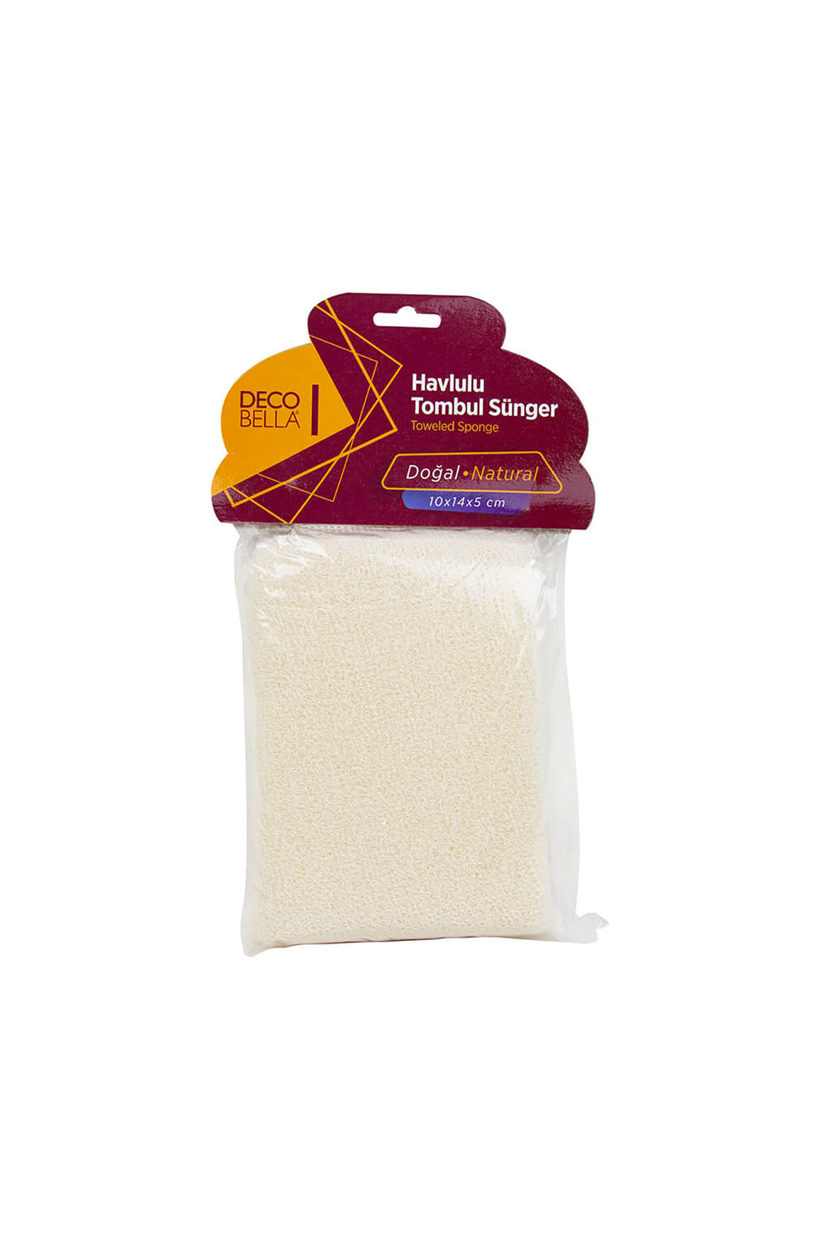 DecoBella Havlulu Tombul Sünger 70165 - Krem DecoBella Havlulu Tombul Sünger 70165 - Krem