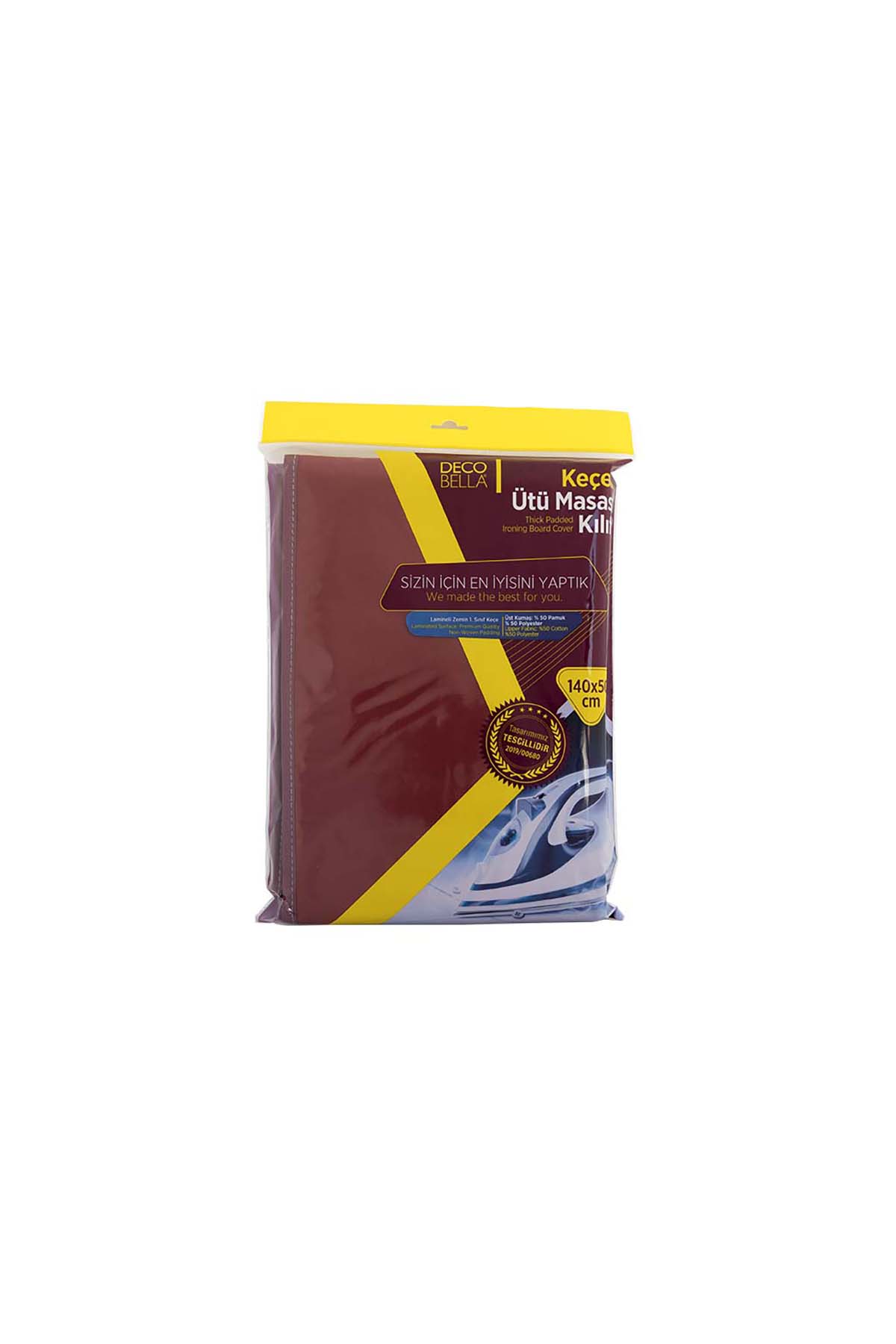 DecoBella Keçeli Ütü Masa Kılıfı 140x50 40511 - Renkli DecoBella Keçeli Ütü Masa Kılıfı 140x50 40511 - Renkli