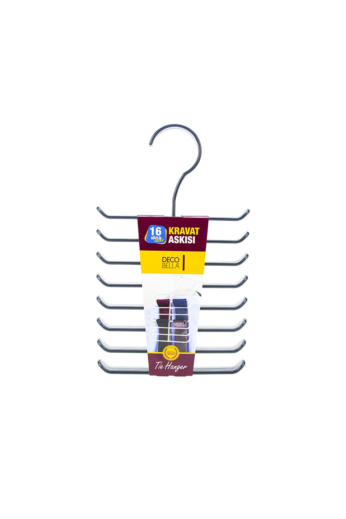 DecoBella Renkli Kravat Askısı 50833 - Beyaz