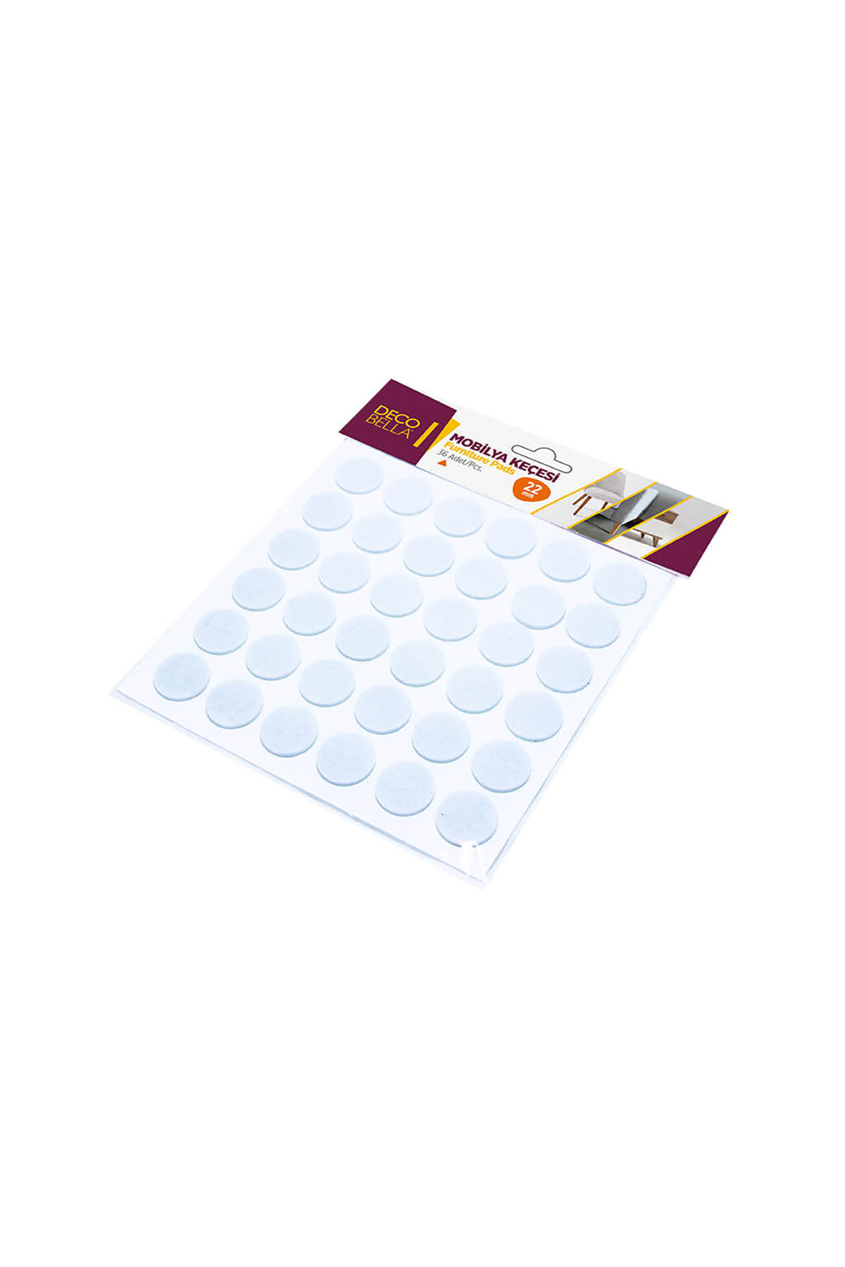 DecoBella Yuvarlak Keçe 22 mm 90273 - Beyaz DecoBella Yuvarlak Keçe 22 mm 90273 - Beyaz