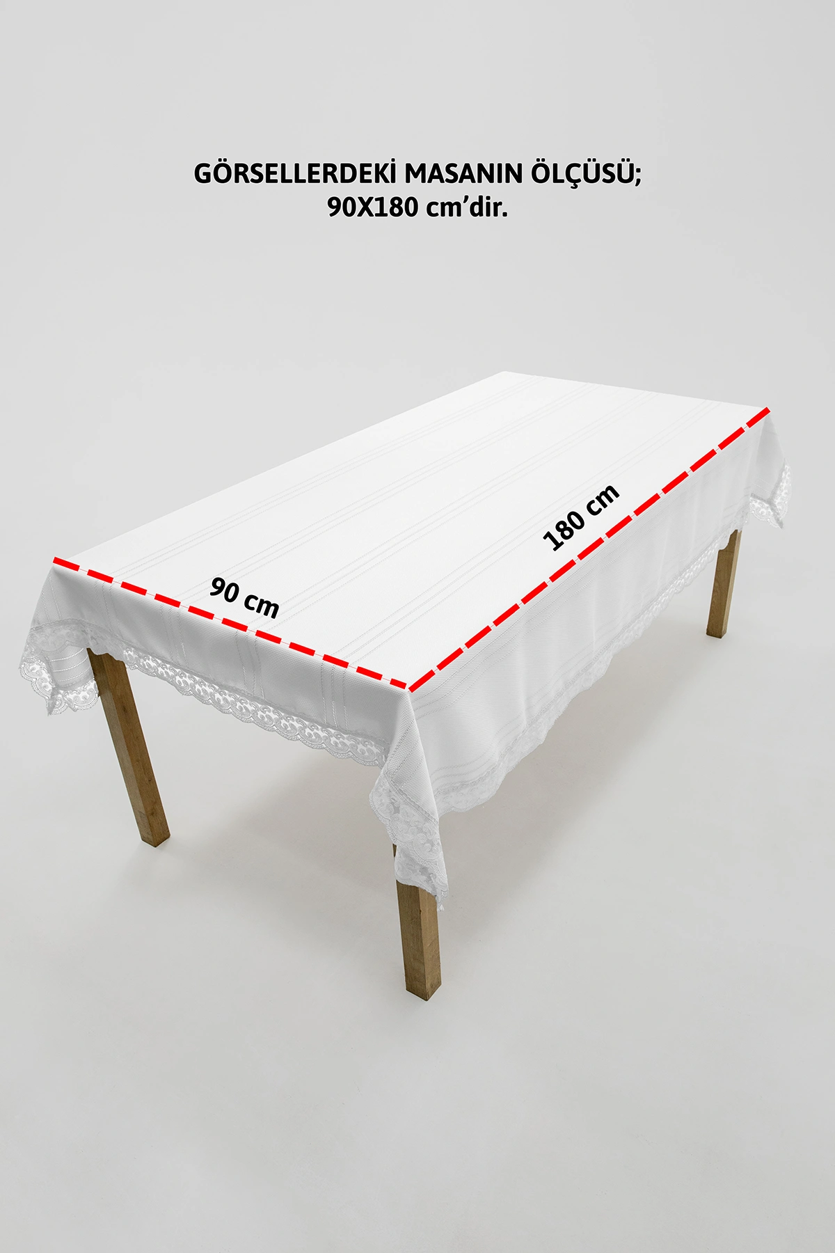 Defne Leke Tutmaz Masa Örtüsü 160x220 - Krem Defne Leke Tutmaz Masa Örtüsü 160x220 - Krem