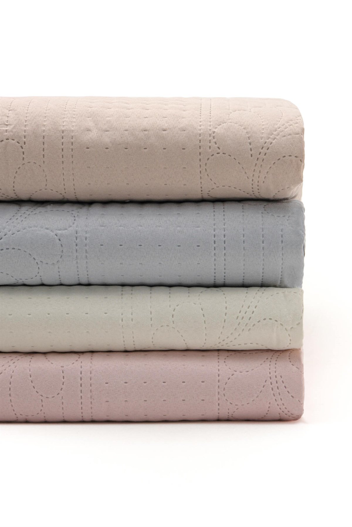 Elif Jumbo Soft Çift Kişilik Yatak Örtüsü Takımı - Pudra