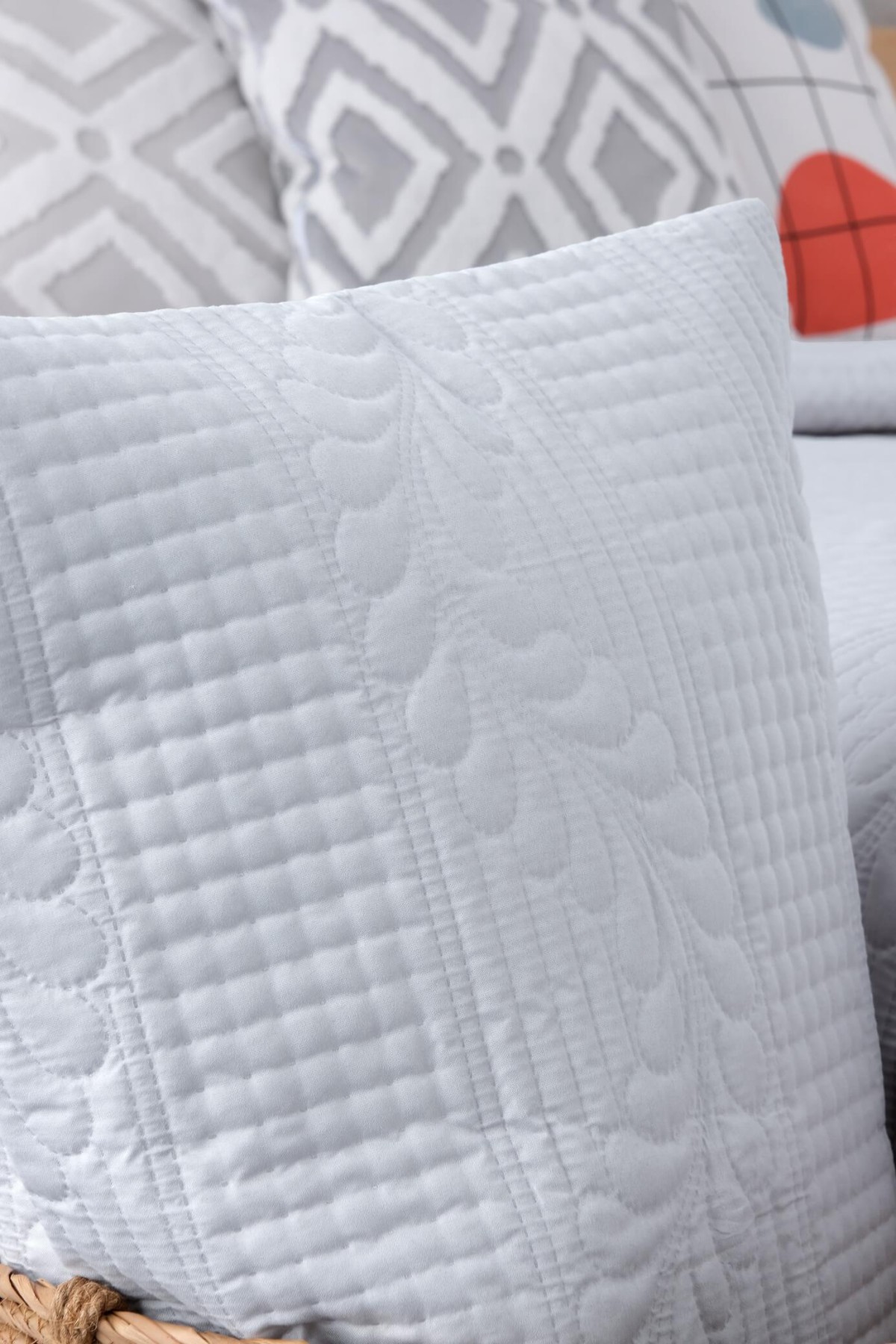Elif Jumbo Soft Tek Kişilik Yatak Örtüsü Takımı - Gri