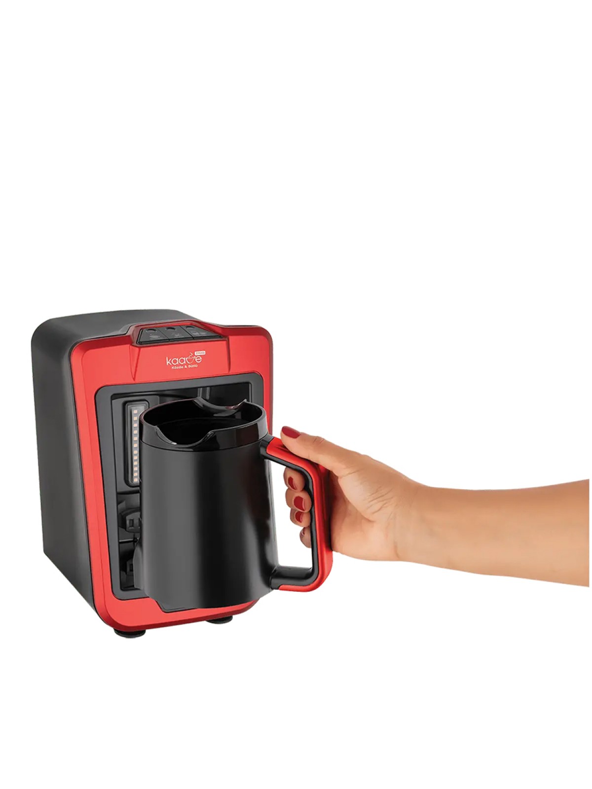 Fakir Kaave Trio Közde & Sütlü Türk Kahvesi Makinesi - Rouge Fakir Kaave Trio Közde & Sütlü Türk Kahvesi Makinesi - Rouge