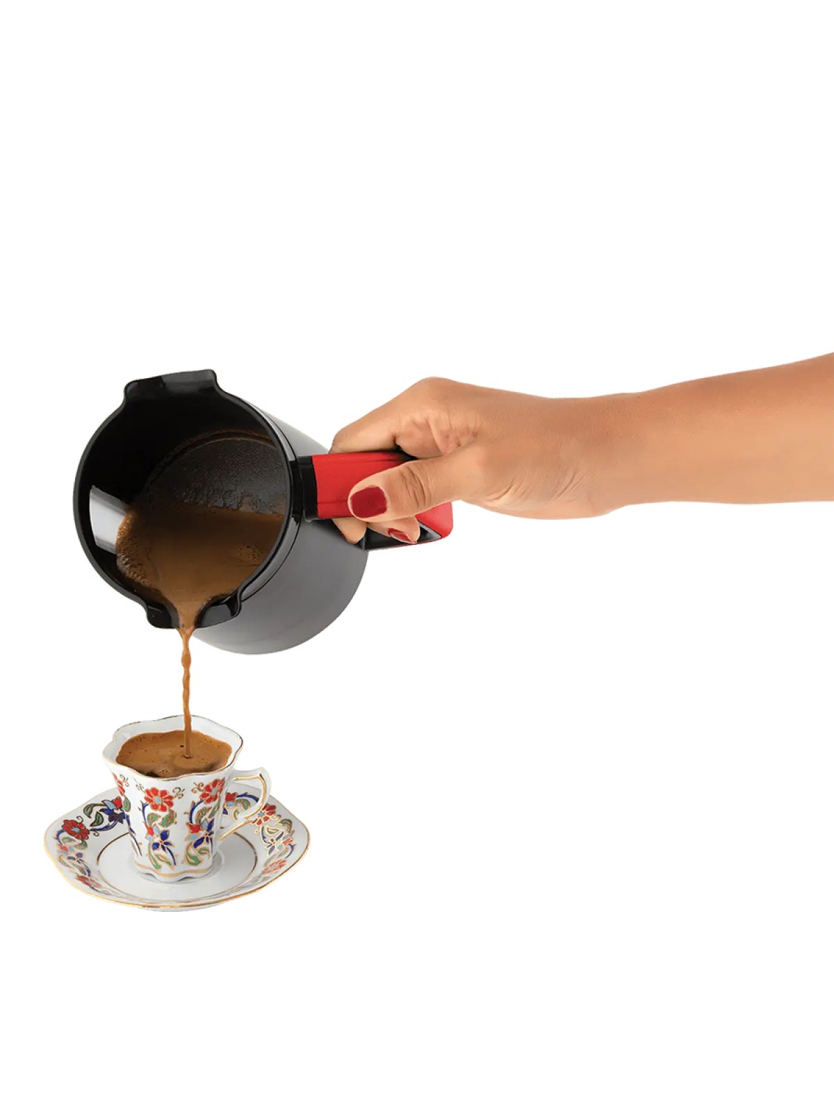 Fakir Kaave Trio Közde & Sütlü Türk Kahvesi Makinesi - Rouge Fakir Kaave Trio Közde & Sütlü Türk Kahvesi Makinesi - Rouge