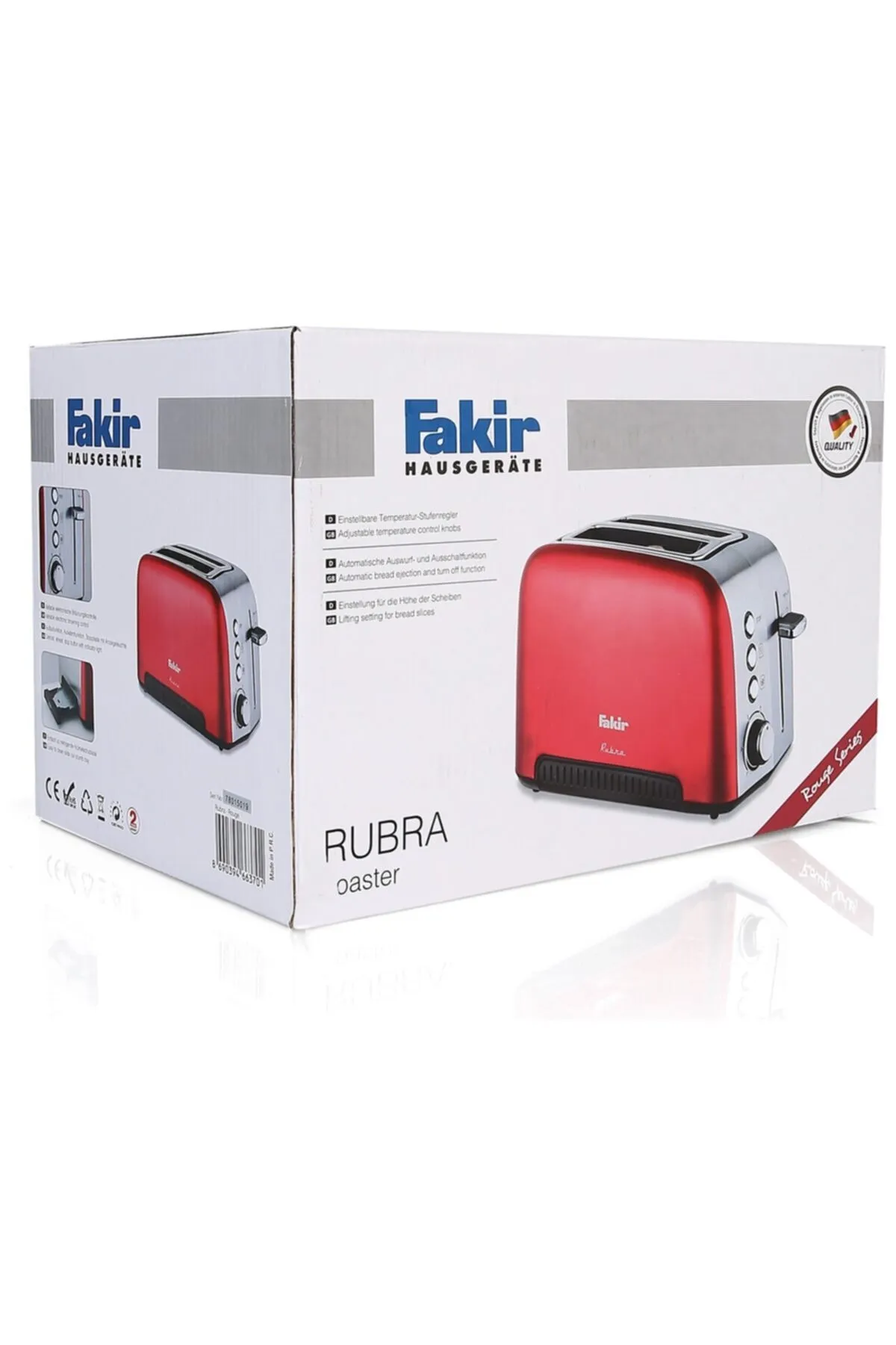 Fakir Rubra Ekmek Kızartma Makinesi - Kırmızı