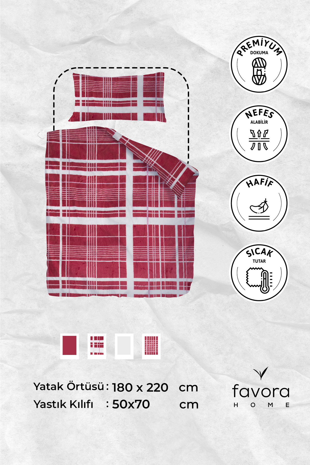 Favora 2 Parça Woolly Tek Kişilik Yatak Örtüsü Set Favora 2 Parça Woolly Tek Kişilik Yatak Örtüsü Set