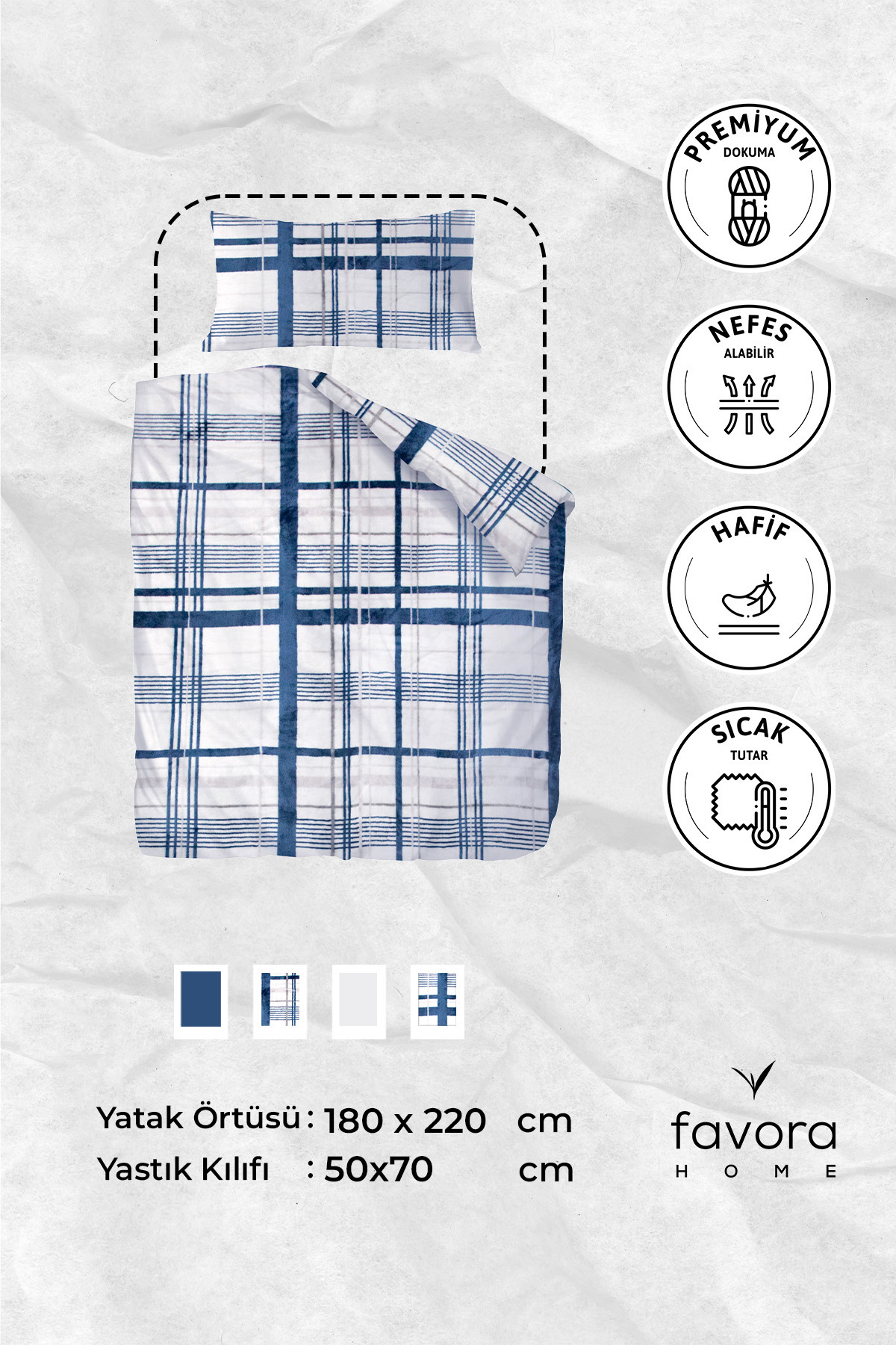 Favora 2 Parça Woolly Tek Kişilik Yatak Örtüsü Set Favora 2 Parça Woolly Tek Kişilik Yatak Örtüsü Set