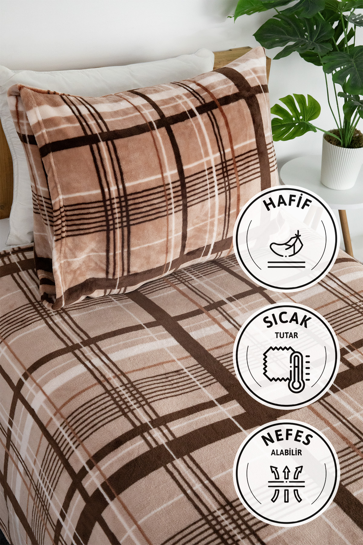 Favora 2 Parça Woolly Tek Kişilik Yatak Örtüsü Set Favora 2 Parça Woolly Tek Kişilik Yatak Örtüsü Set