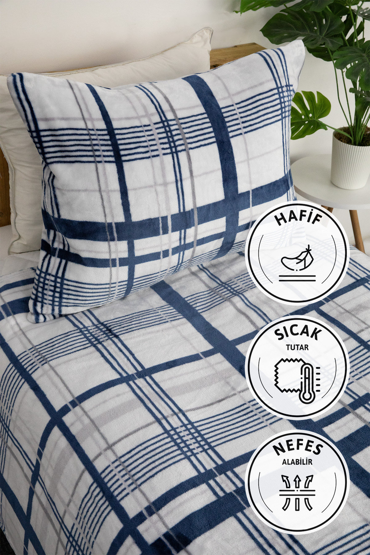 Favora 2 Parça Woolly Tek Kişilik Yatak Örtüsü Set Favora 2 Parça Woolly Tek Kişilik Yatak Örtüsü Set