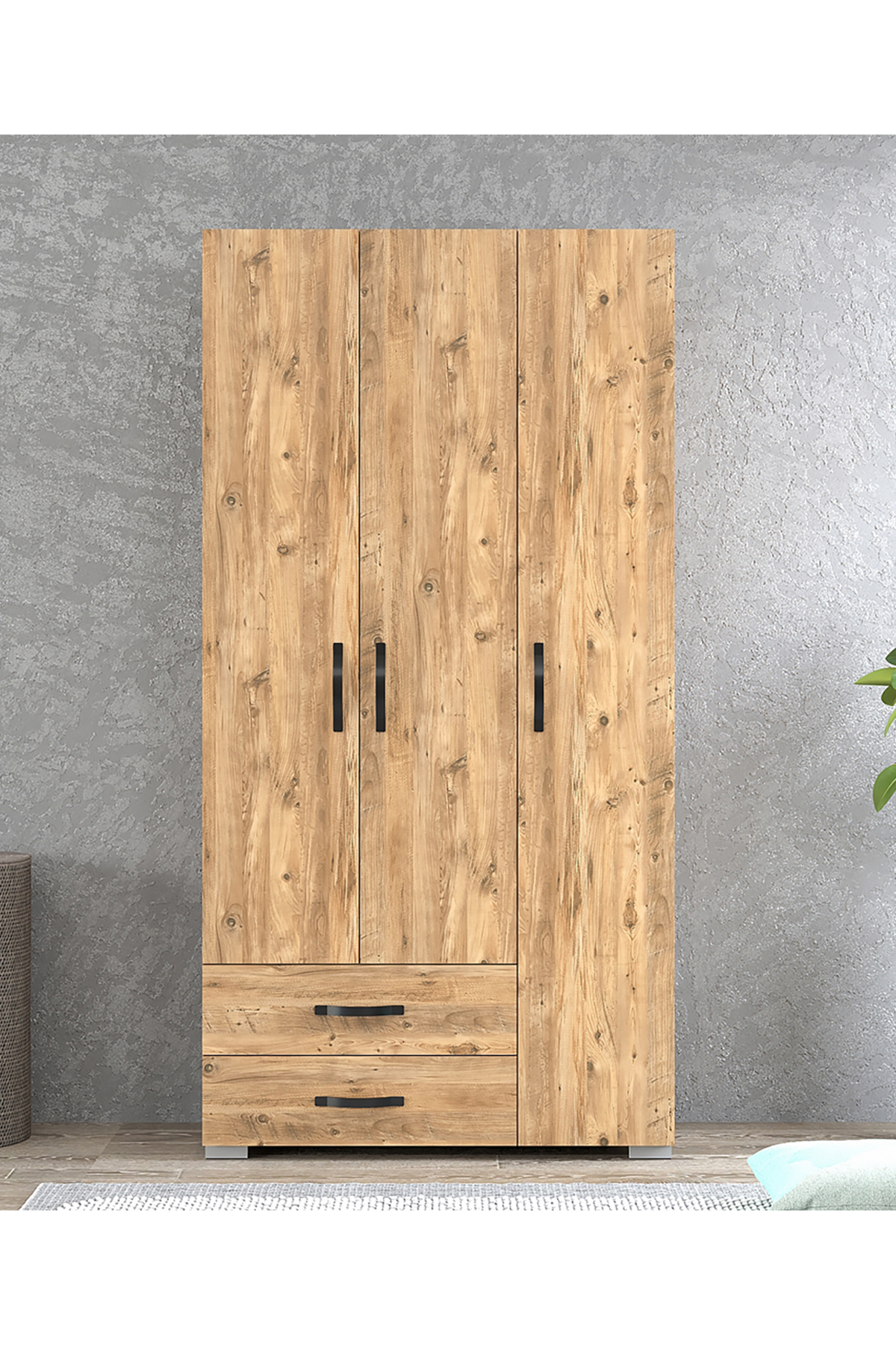 Favora Astana 3 Kapaklı İki Çekmeceli Gardıraop - Atlantik Çam Favora Astana 3 Kapaklı İki Çekmeceli Gardıraop - Atlantik Çam