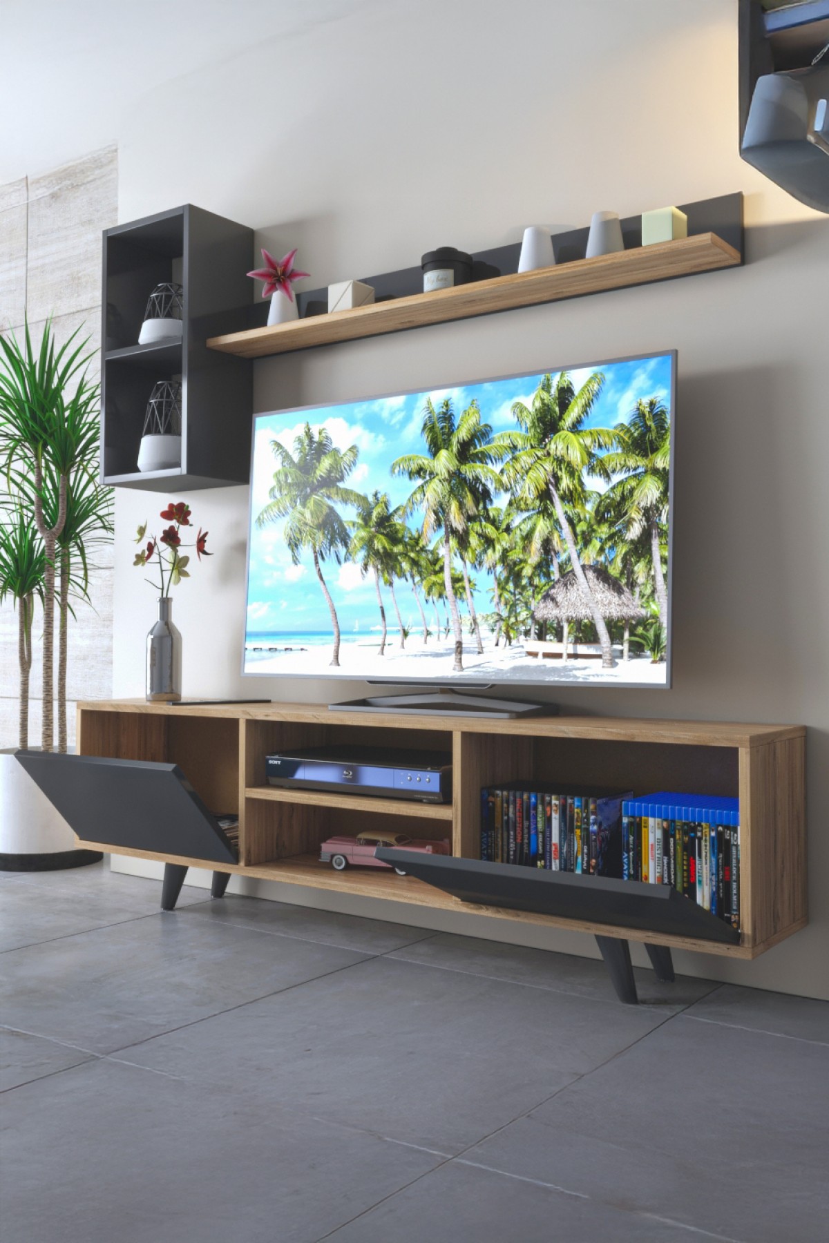 Favora Asya TV Ünitesi - Atlantik Çam