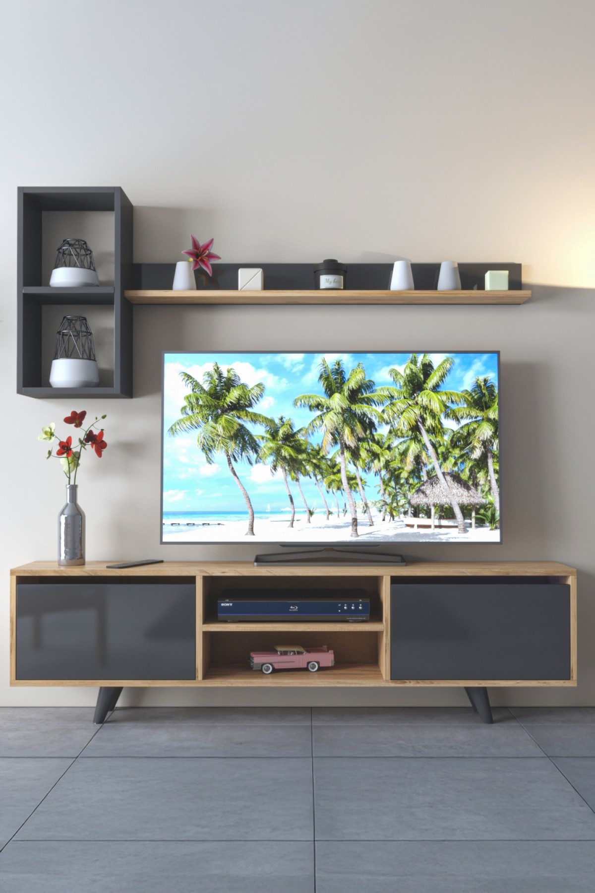 Favora Asya TV Ünitesi - Atlantik Çam