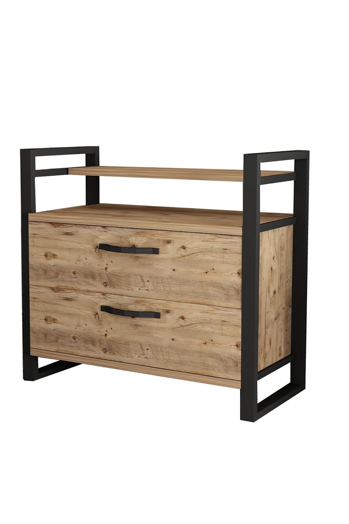 Favora Athens 2 Çekmeceli Komodin - Atlantik Çam Favora Athens 2 Çekmeceli Komodin - Atlantik Çam