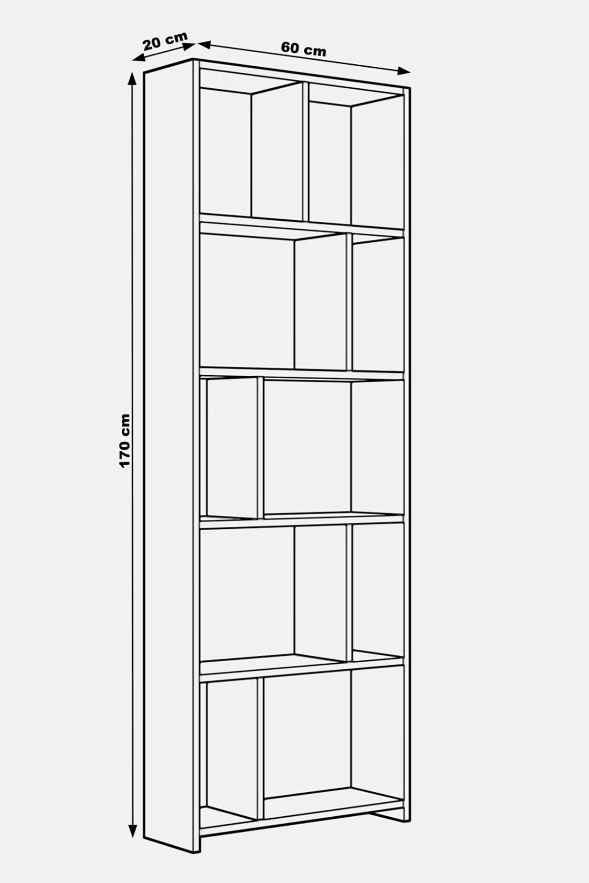 Favora Ayça 10 Gözlü Kitaplık - Atlantik Çam Favora Ayça 10 Gözlü Kitaplık - Atlantik Çam