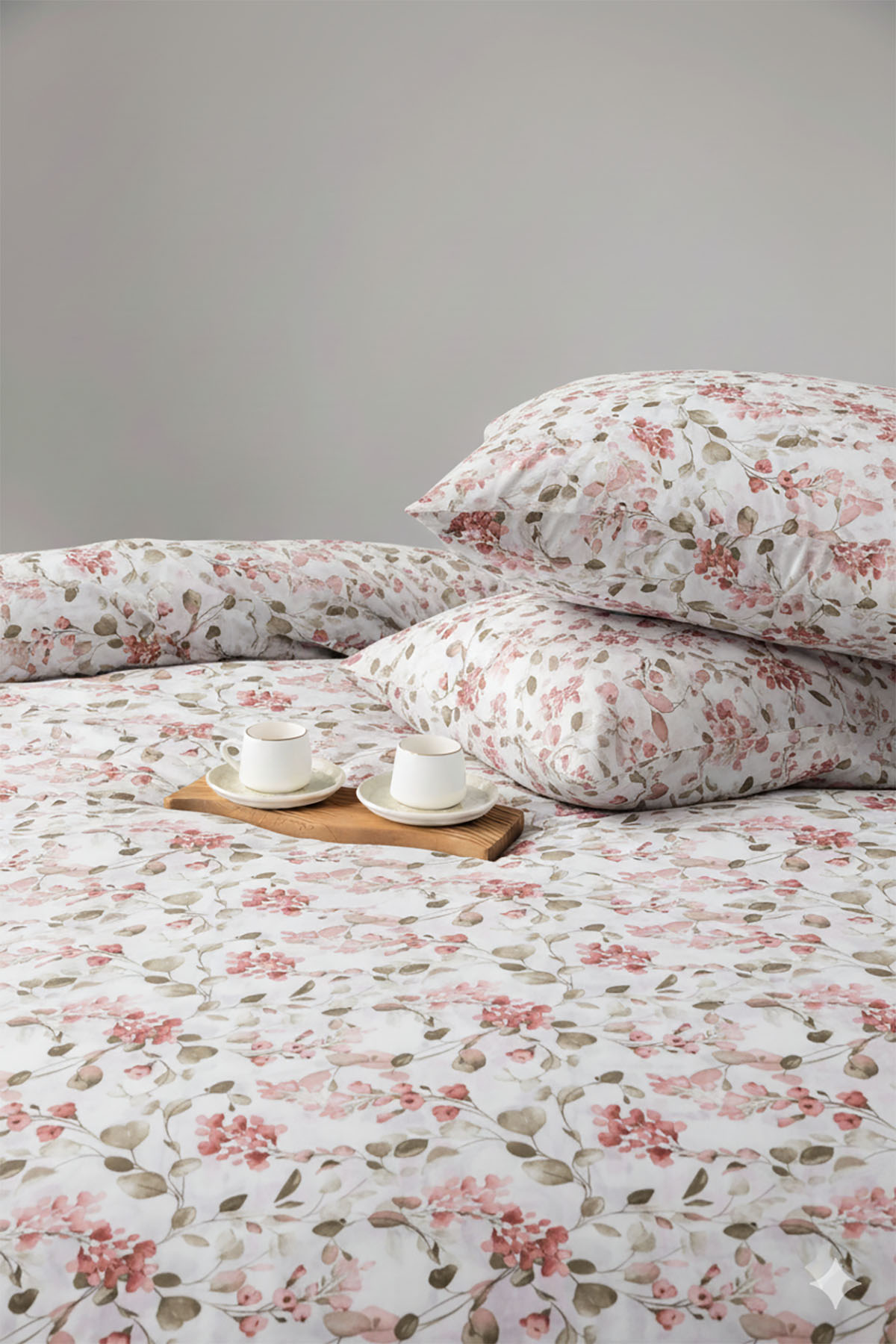 Favora Bella Çift kişilik %100 Pamuk Nevresim Takımı - Pudra