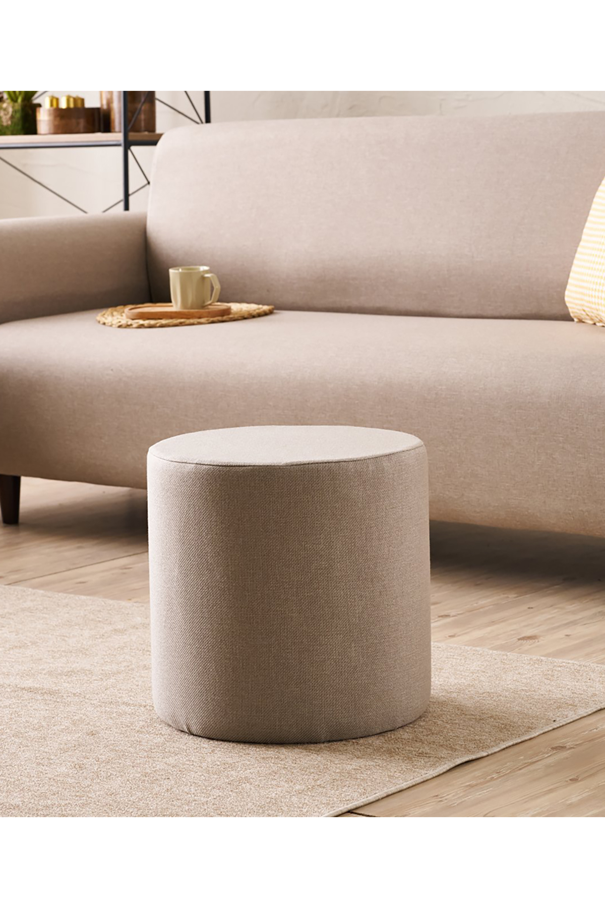 Favora Bitez Puf - Bej