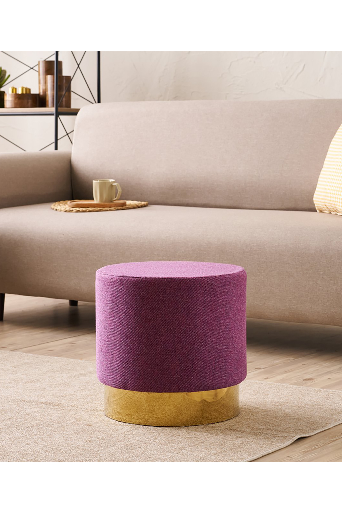 Favora Bodrum Puf - Mürdüm