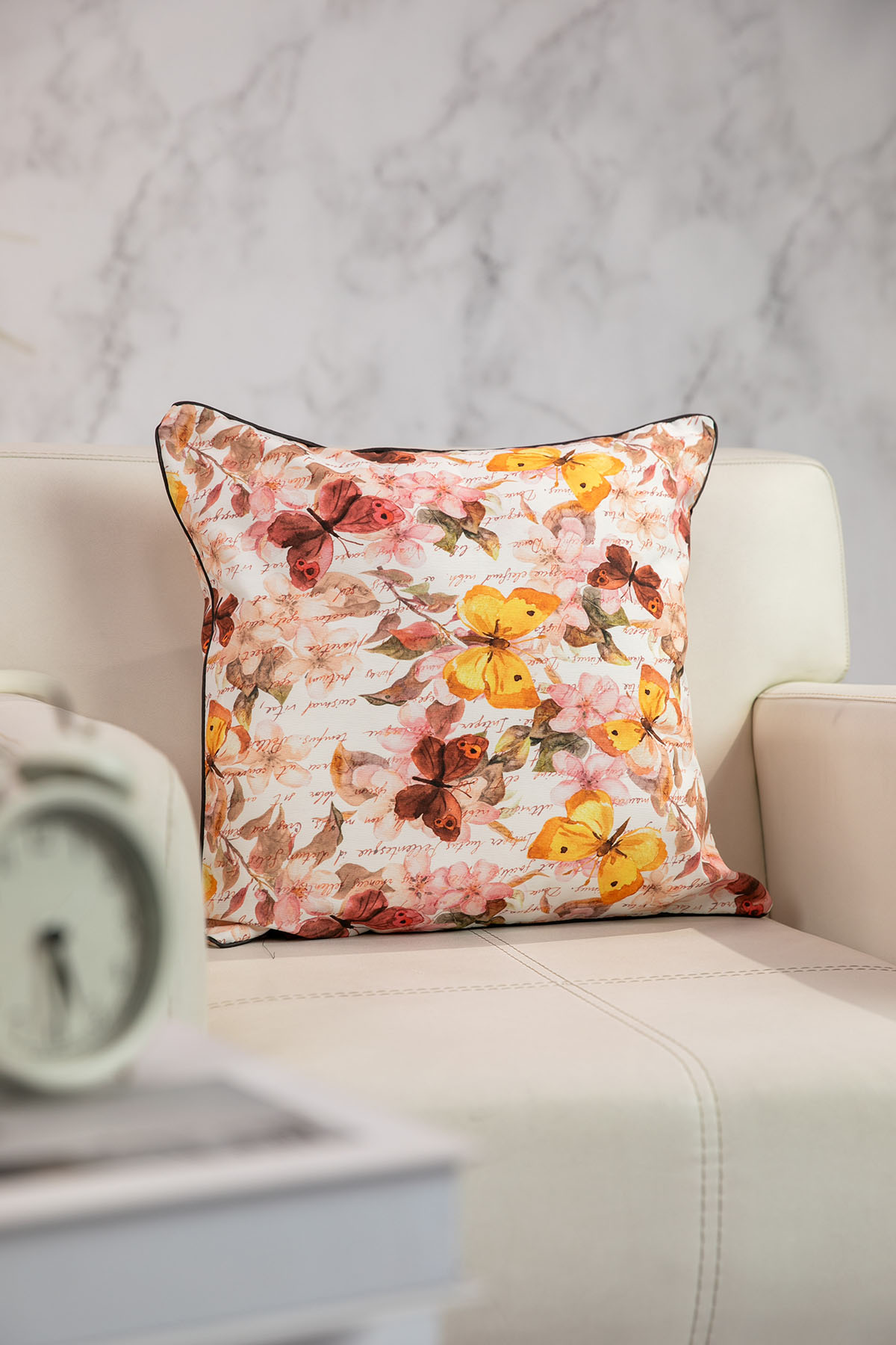 Favora Botanik Kırlent 43x43 Cm - Pudra Favora Botanik Kırlent 43x43 Cm - Pudra