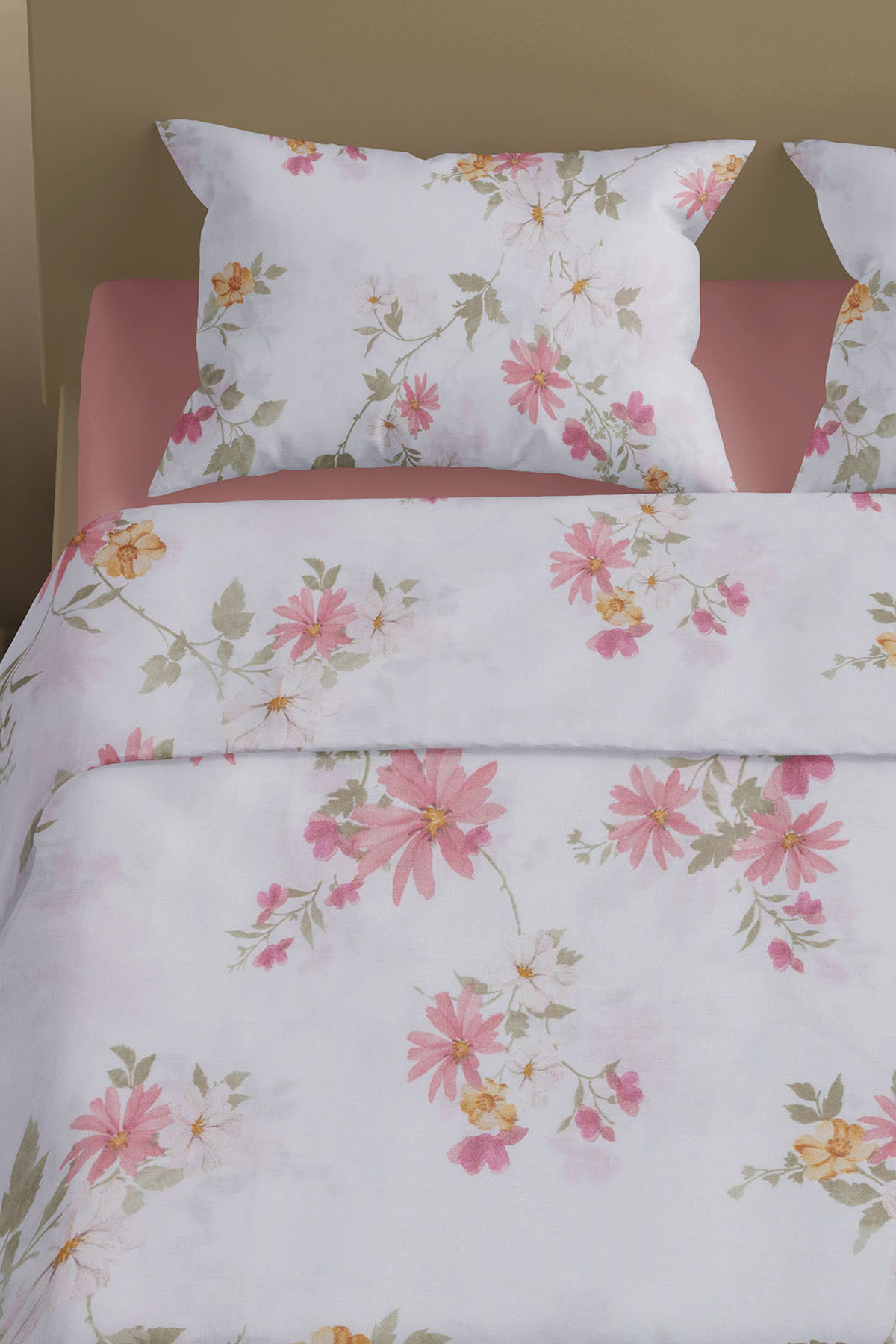 Favora Brote Çift kişilik %100 Pamuk Nevresim Takımı - Pudra