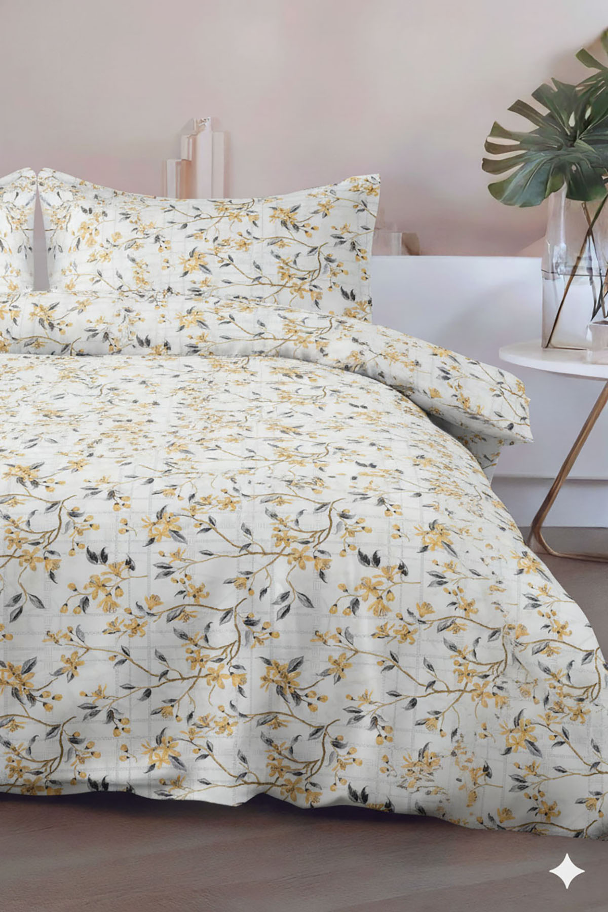 Favora Calido Çift kişilik %100 Pamuk Nevresim Takımı - Gold