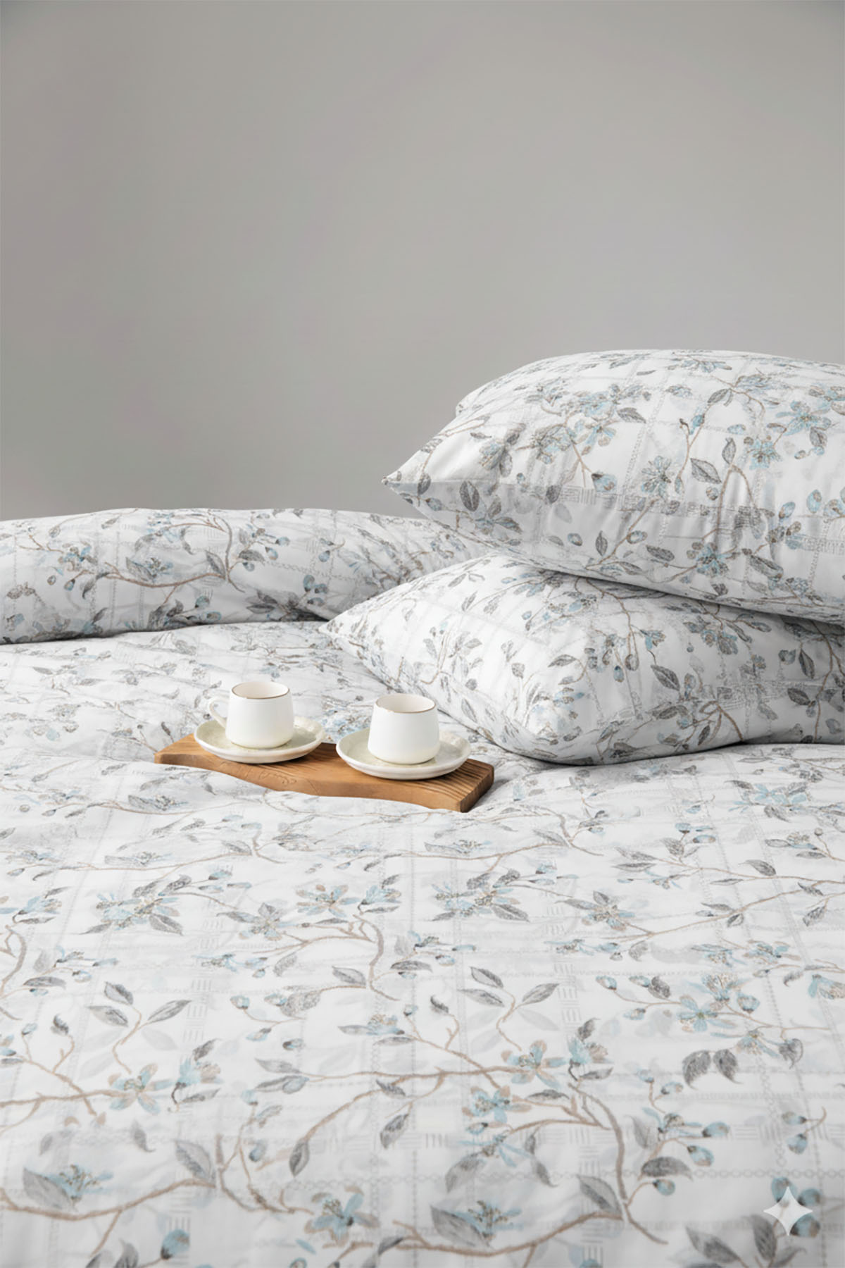 Favora Calido Çift kişilik %100 Pamuk Nevresim Takımı - Petrol Mavisi