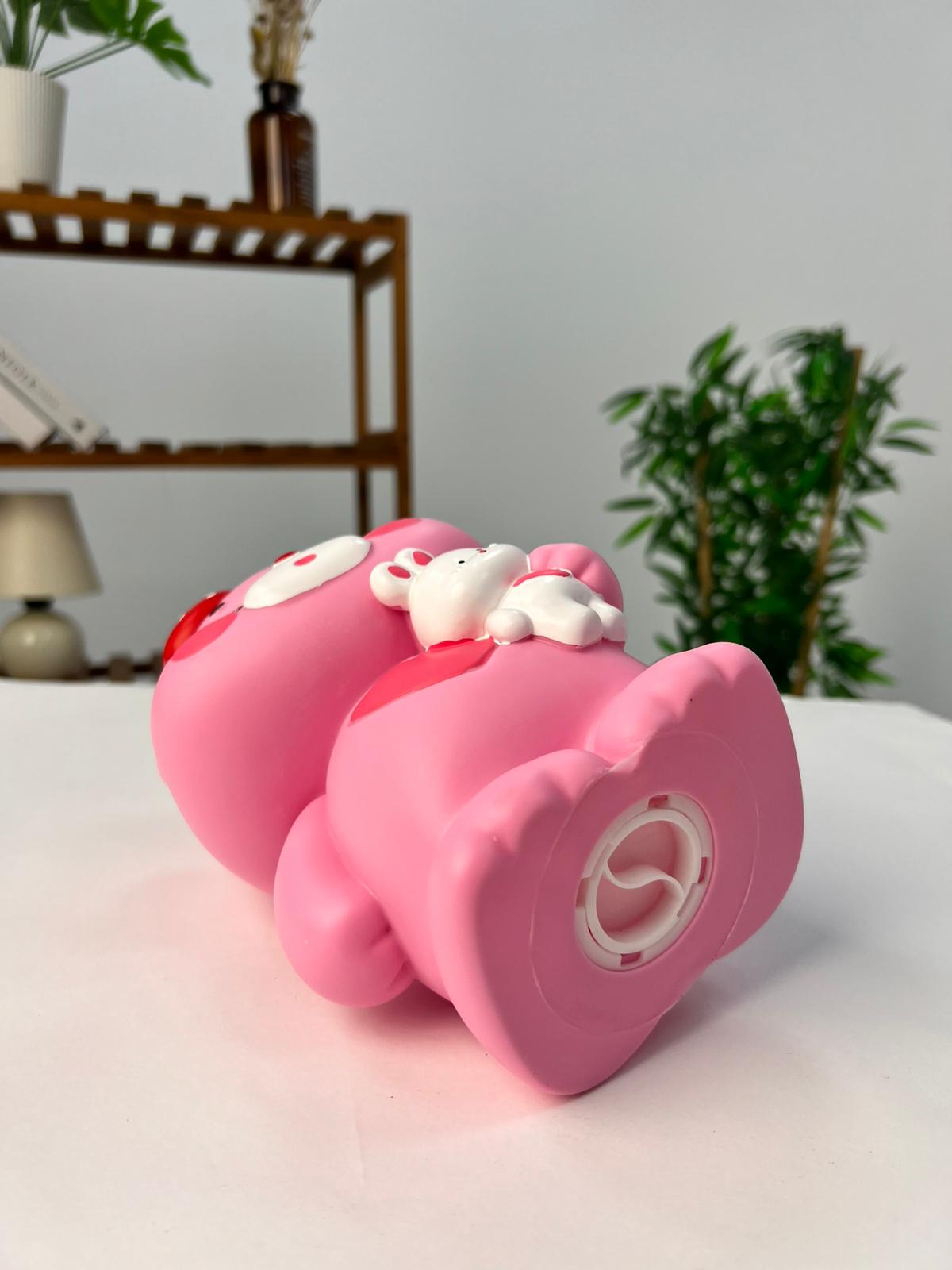 Favora Çilekli Ayıcık Kumbara - Pembe