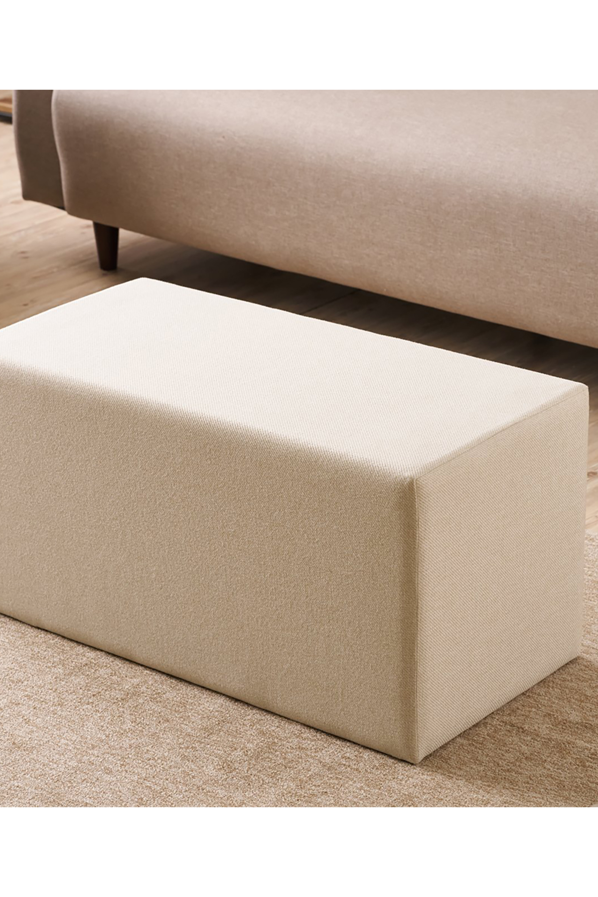 Favora Demre Puf - Krem