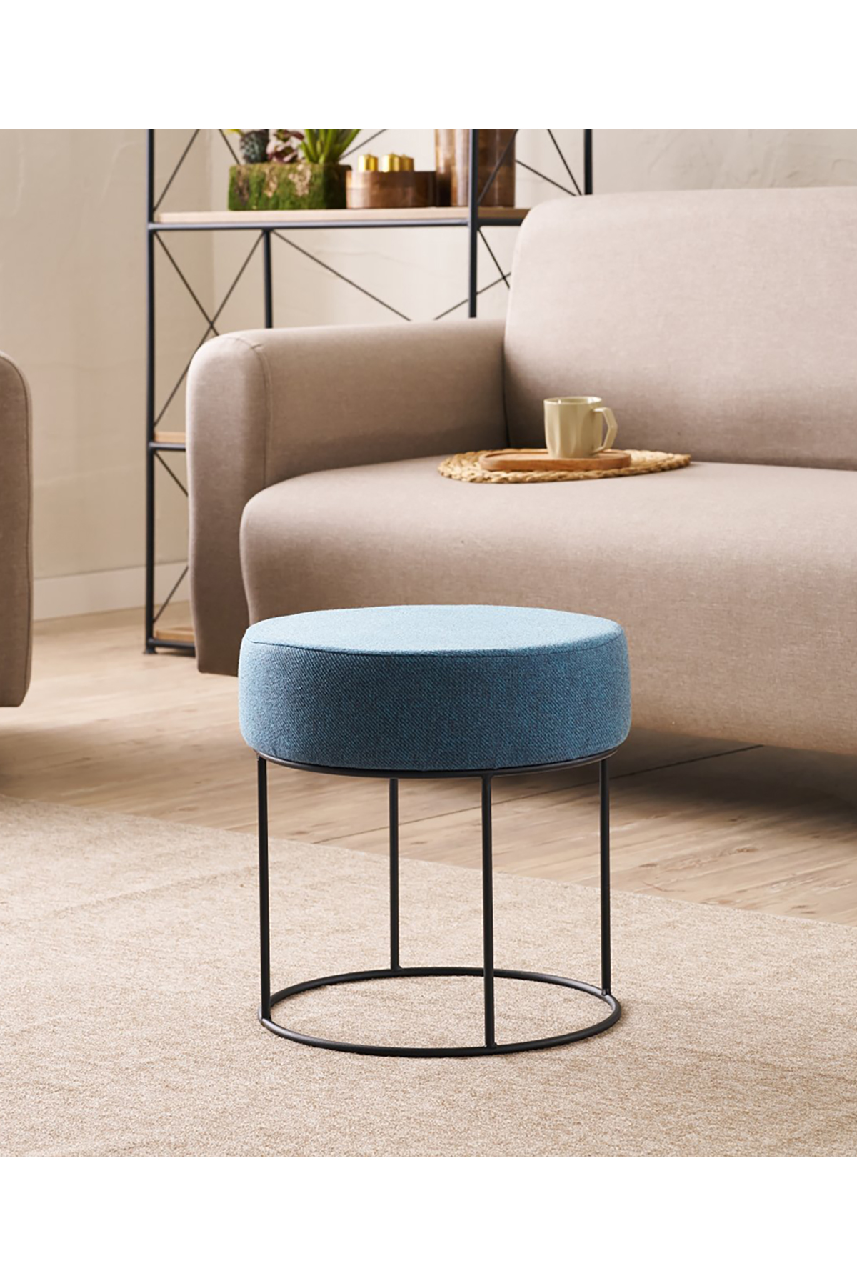 Favora Didim Puf - Mavi