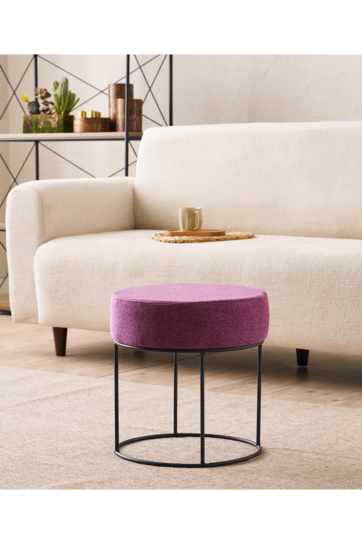 Favora Didim Puf - Mürdüm