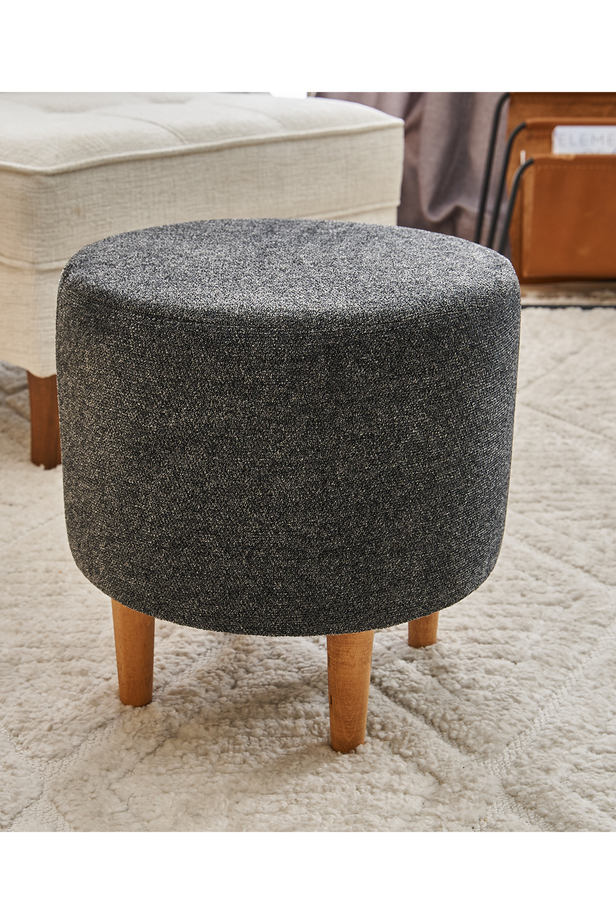 Favora Fındık Puf - Antrasit