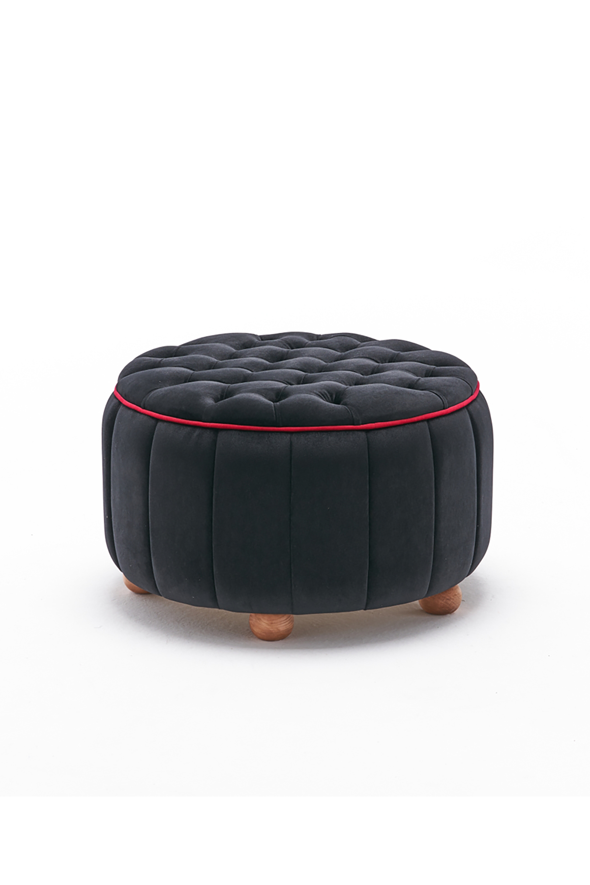 Favora Jasmin Puf - Siyah