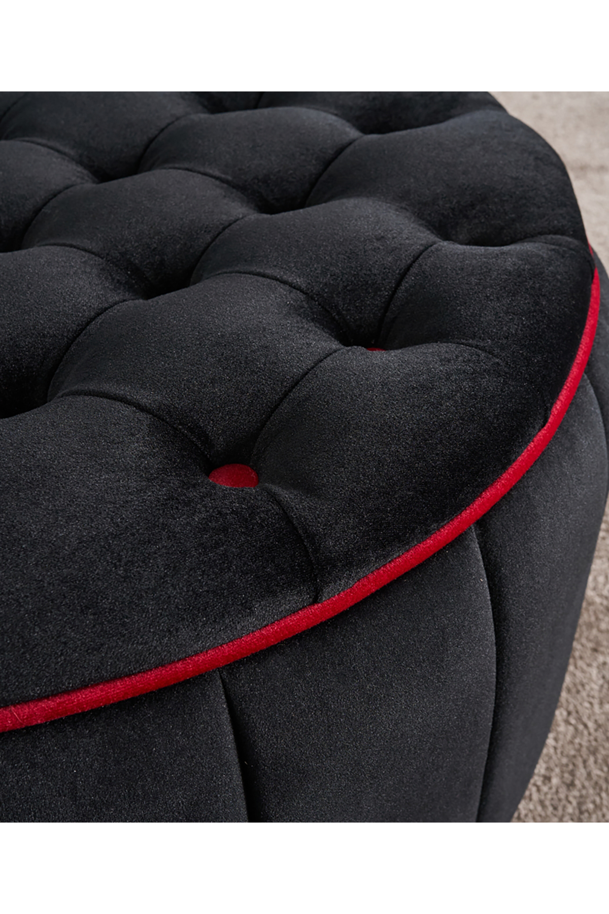 Favora Jasmin Puf - Siyah