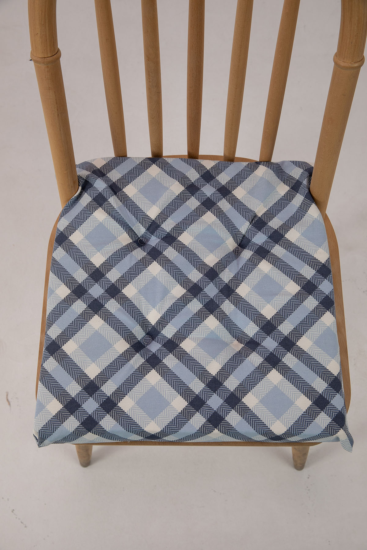 Favora Karelia Süngerli Sandalye Minderi 40x40 Cm - Mavi