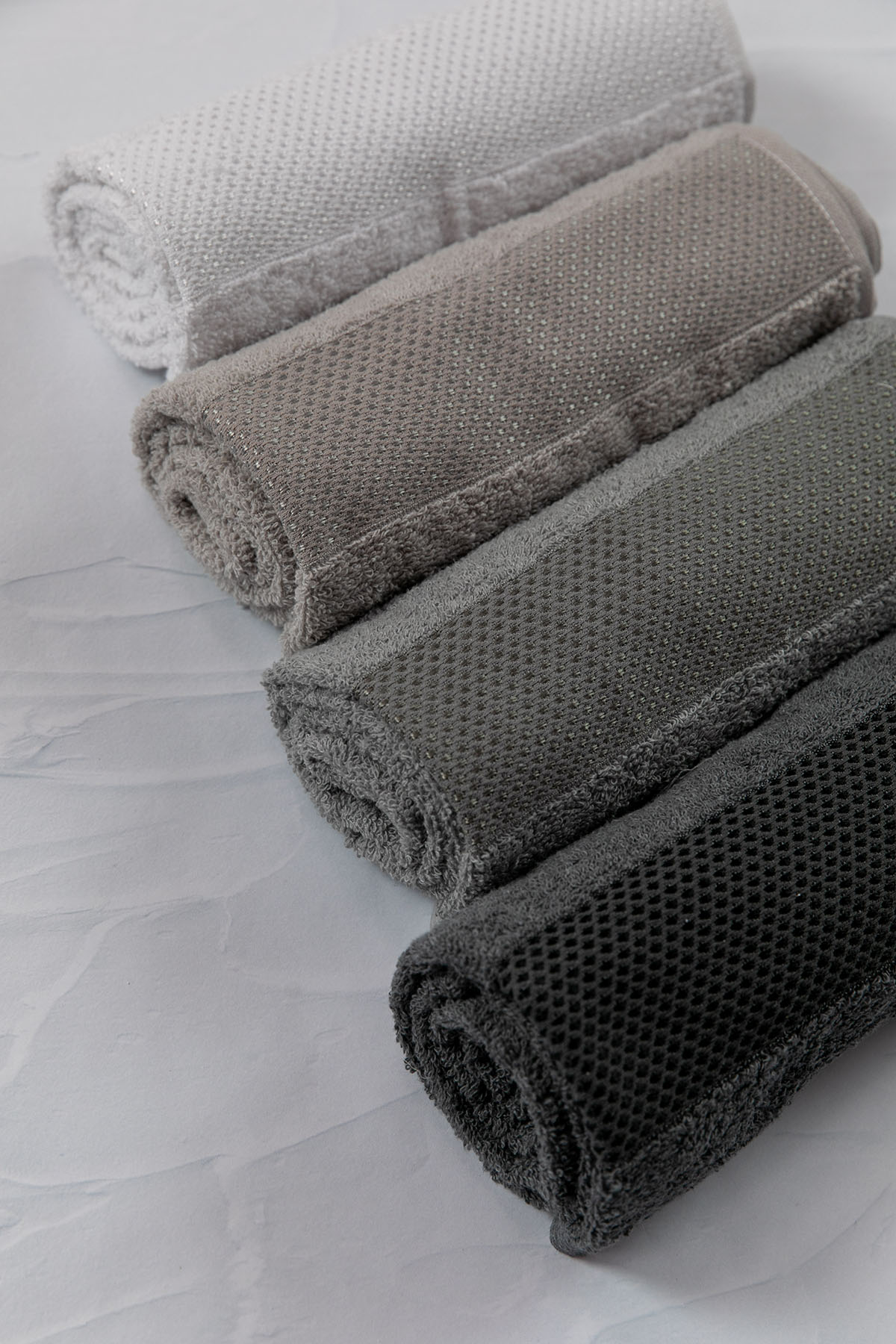Favora Lena Darla 4lü Havlu Set 50x85 Cm - Antrasit