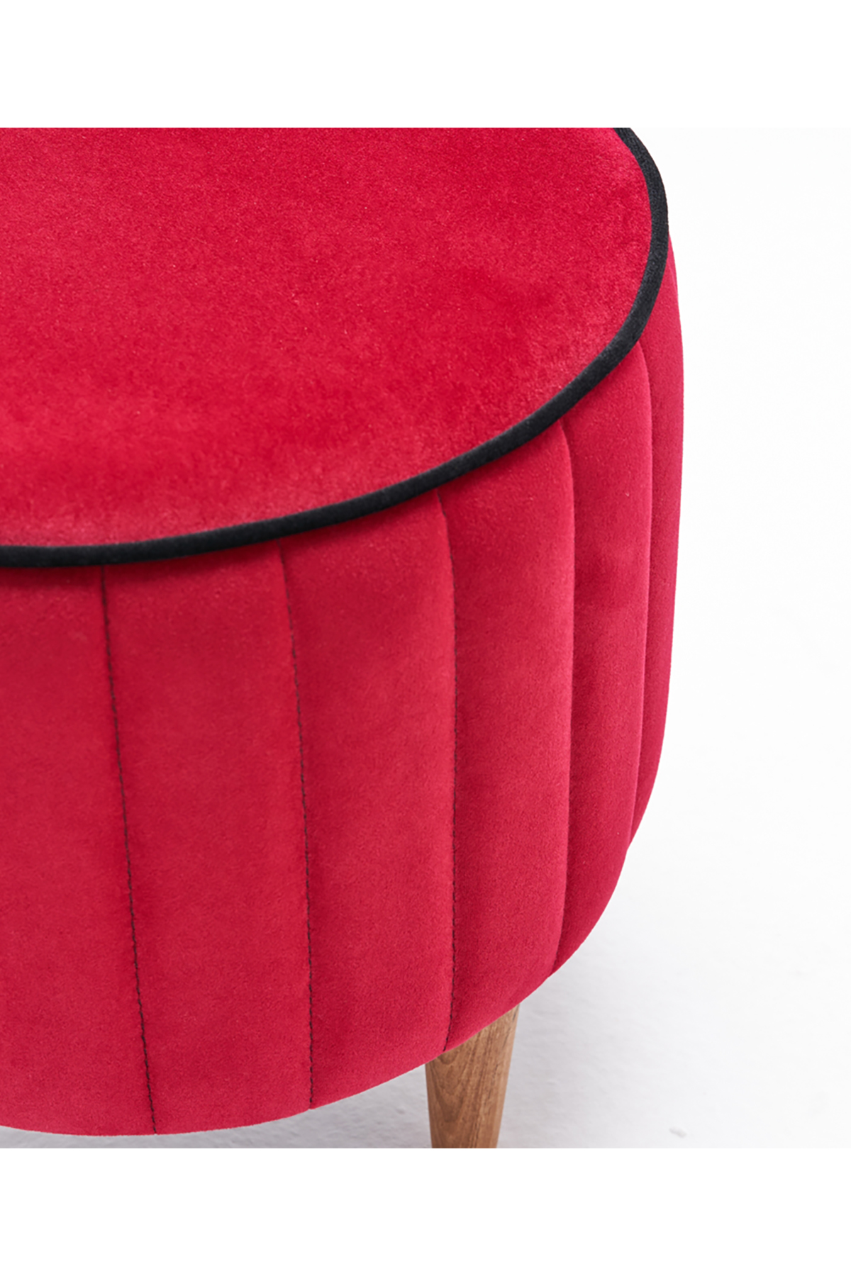 Favora Lindy Puf - Kırmızı