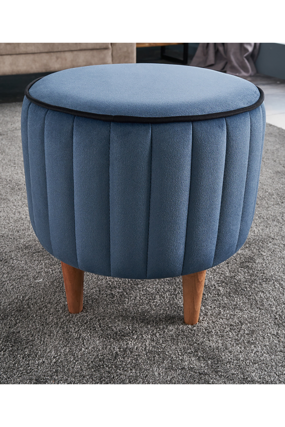 Favora Lindy Puf - Mavi